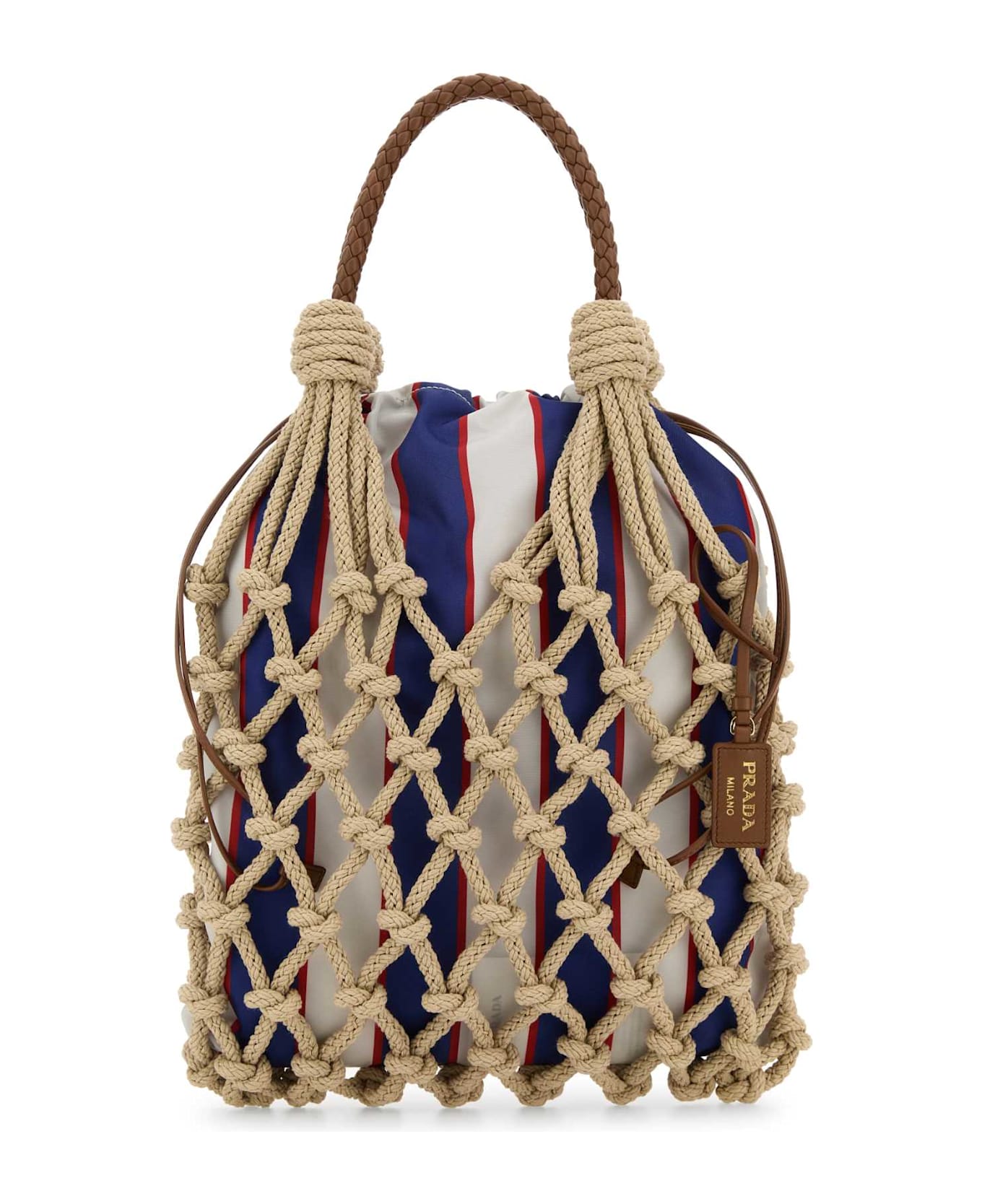 Prada Beige Mesh Handbag - CORDAROYAL