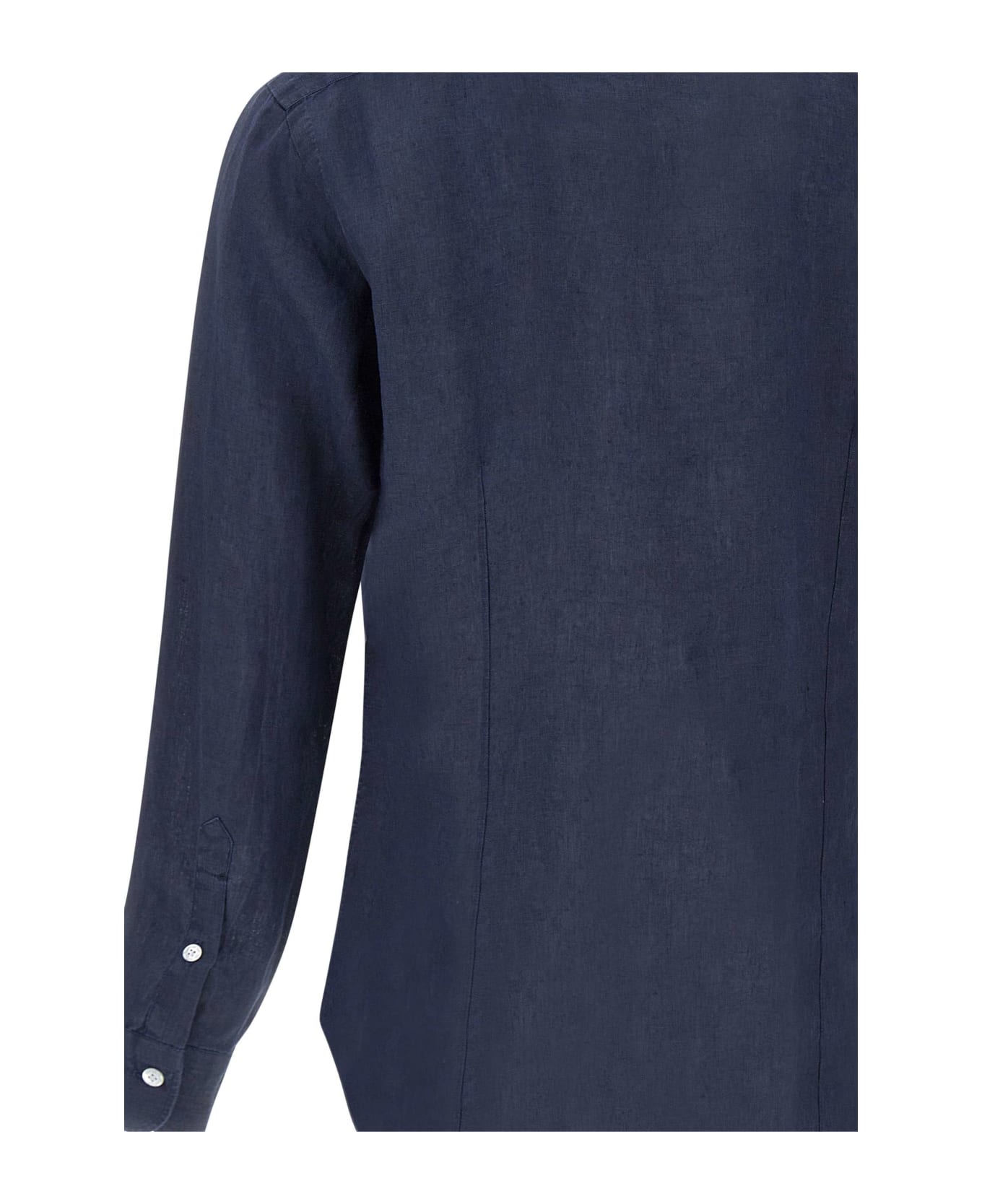 Barba Napoli Linen Shirt - BLUE シャツ