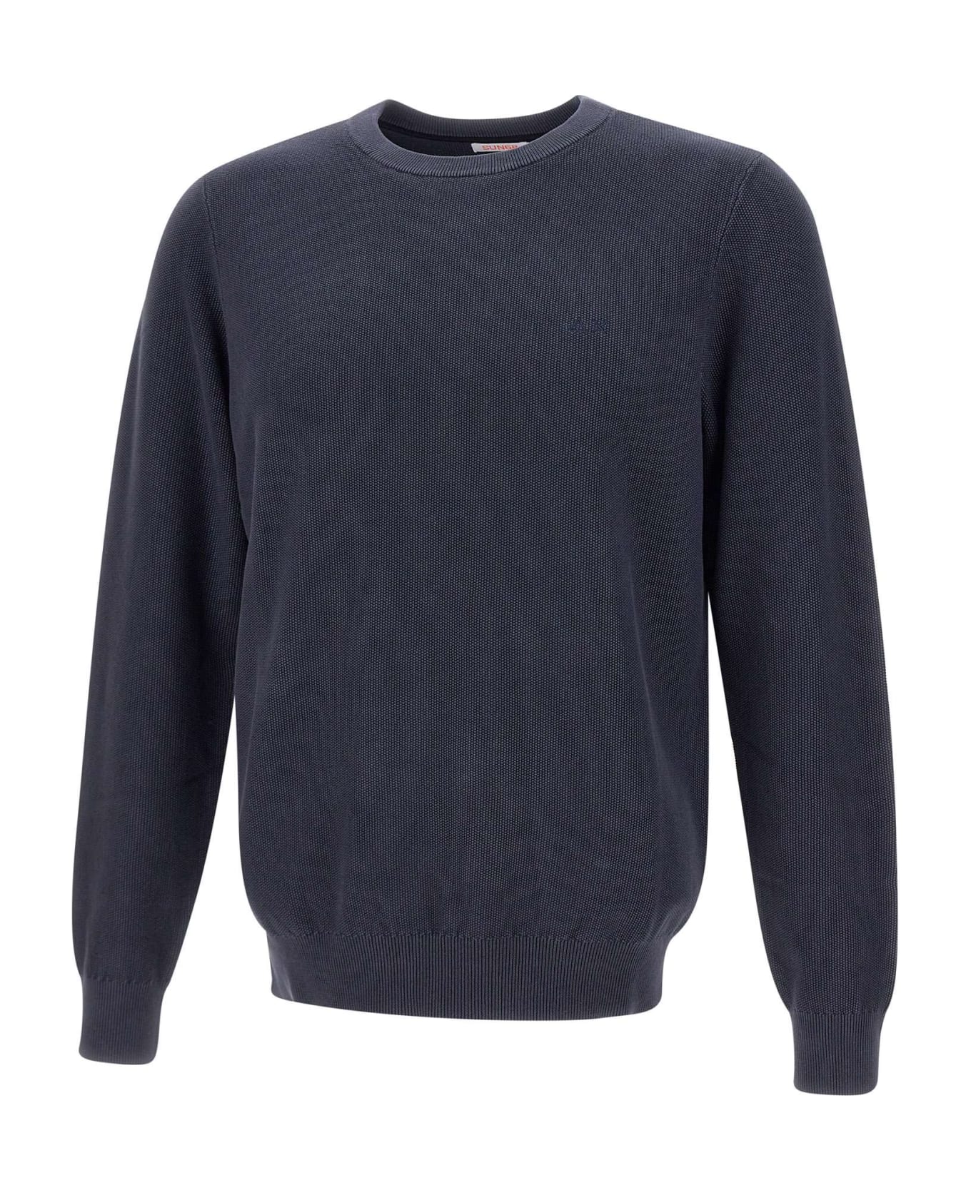 Sun 68 'round Vintage' Cotton Sweater Sun 68 - BLUE