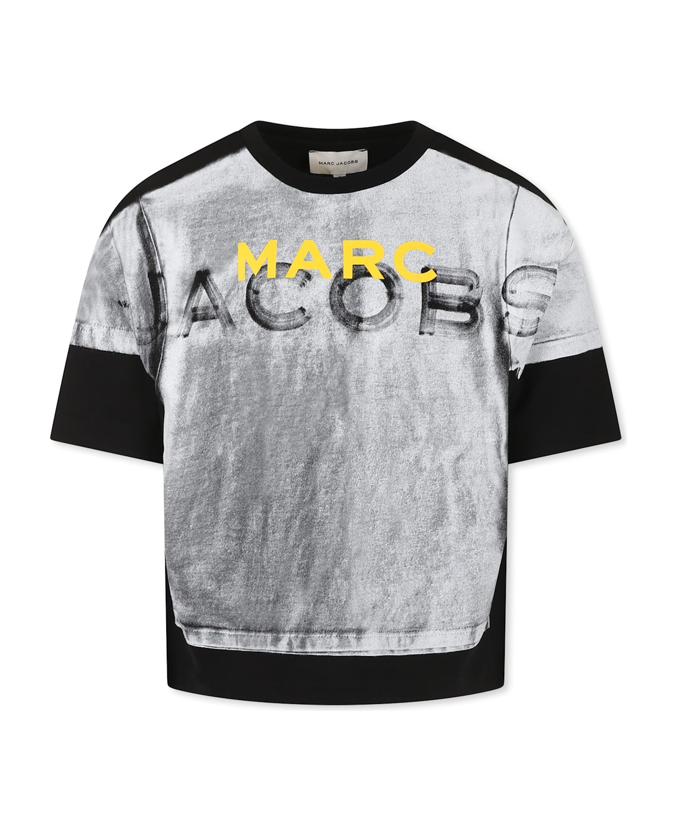 Marc Jacobs Black T-shirt For Boy With Logo - Black