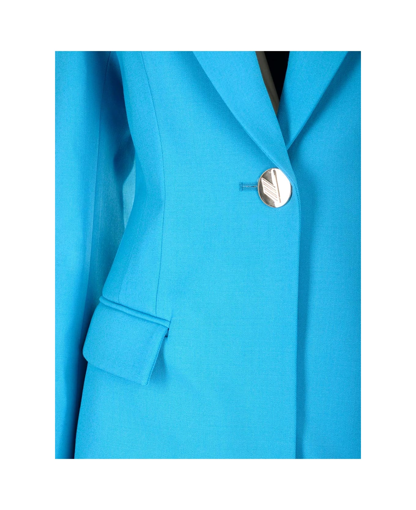 The Attico Single-breasted 'blue' Jacket - BLUE
