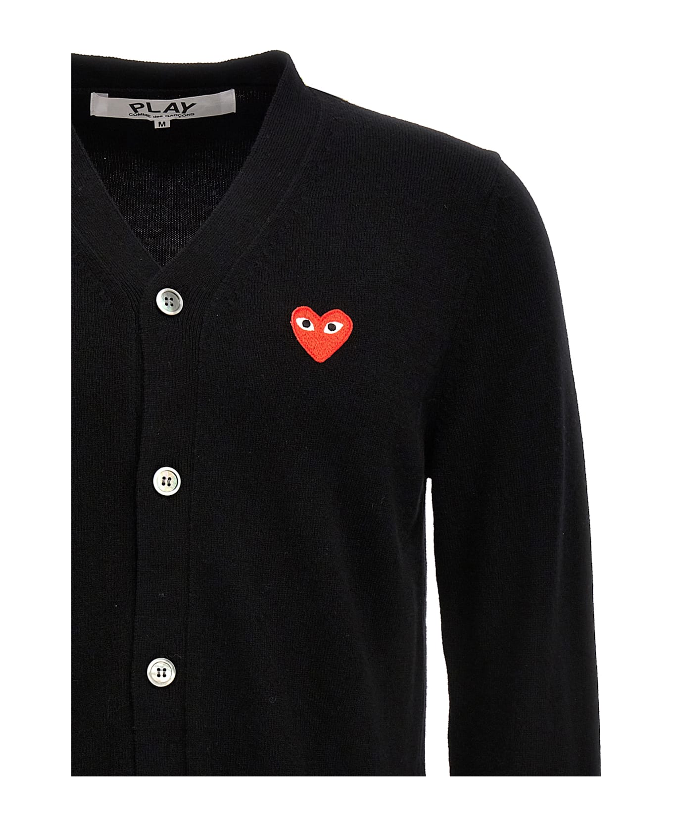 Comme des Garçons Play 
heart
 Cardigan - Black  