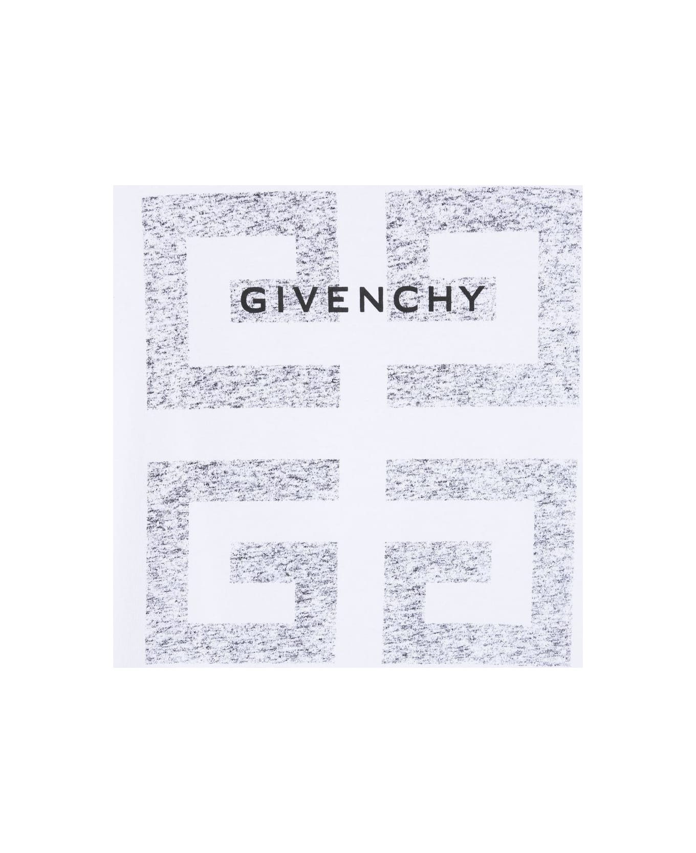 Givenchy Kids White Long Sleeve T-shirt In Printed Jersey - WHITE Tシャツ＆ポロシャツ