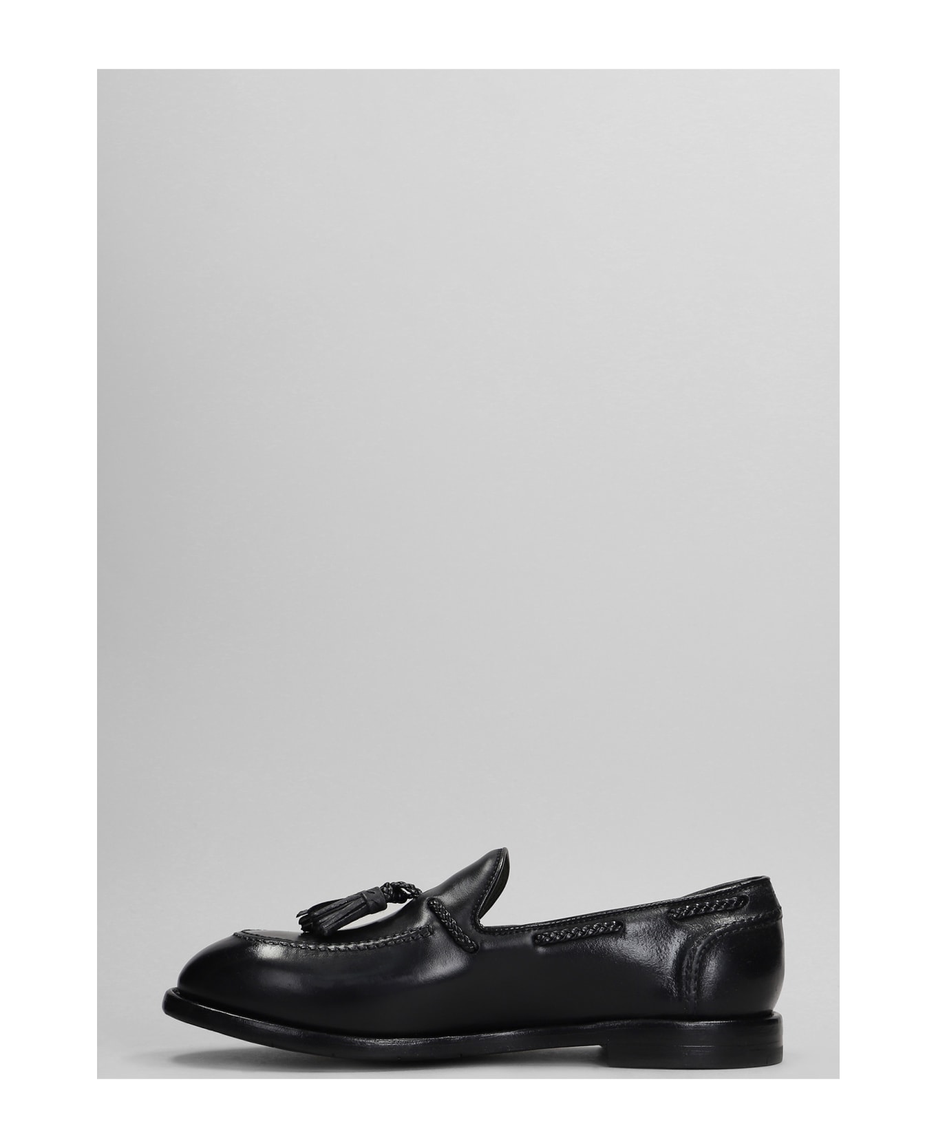 Premiata Loafers In Black Leather - black