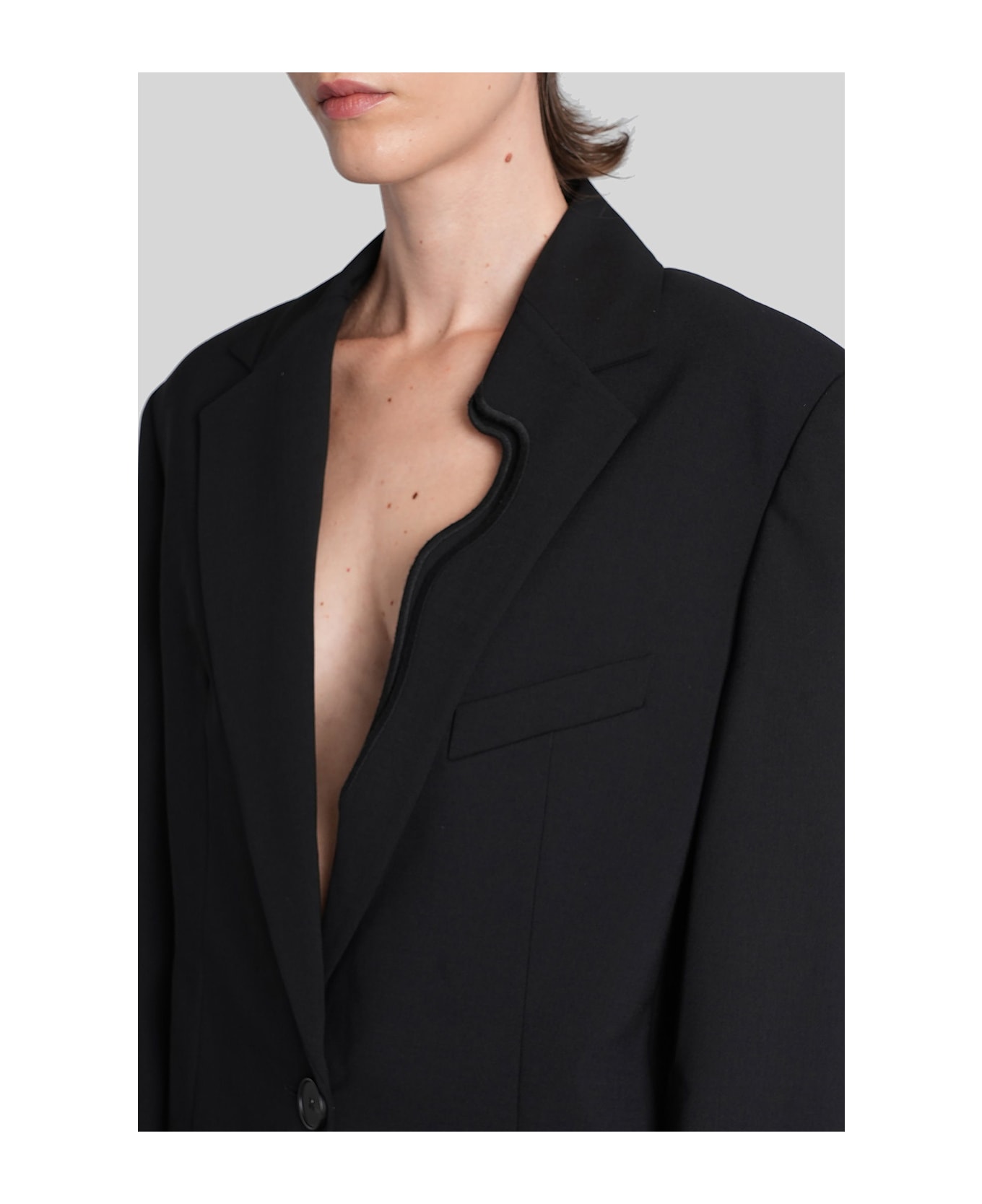 Christopher Esber Blazer In Black Wool - black