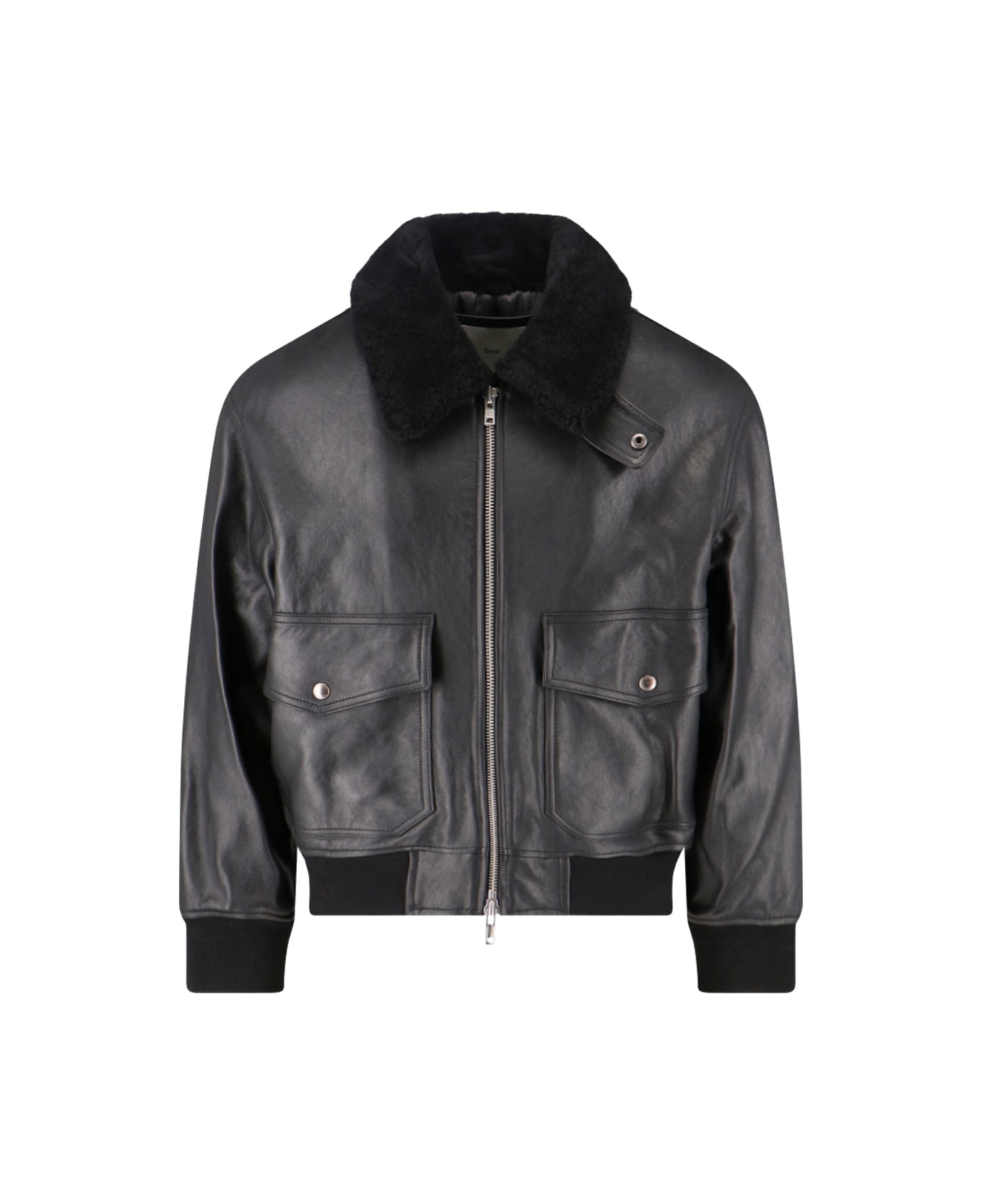 Dunst Lamb Leather Jacket - BLACK
