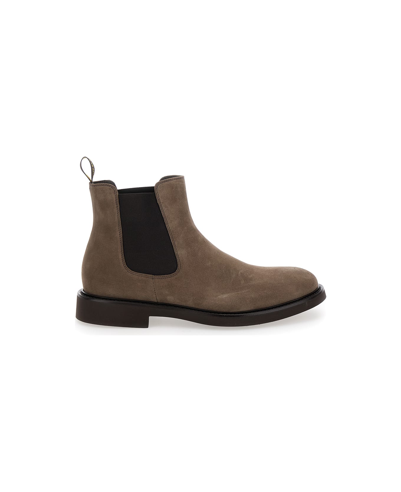 Doucal's 'beatles' Brown Chelsea Boots In Suede Man - Brown