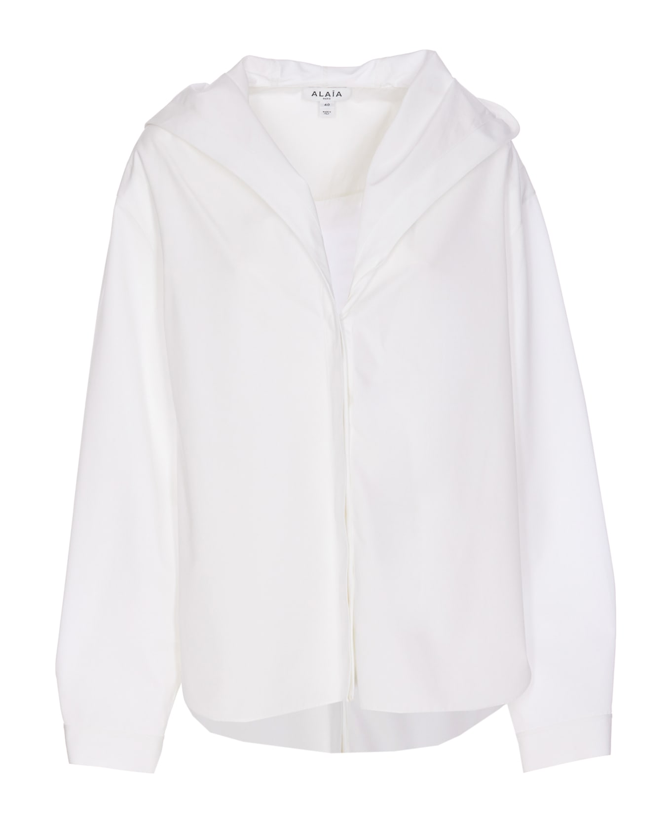 Alaia Hooded Shirt - White