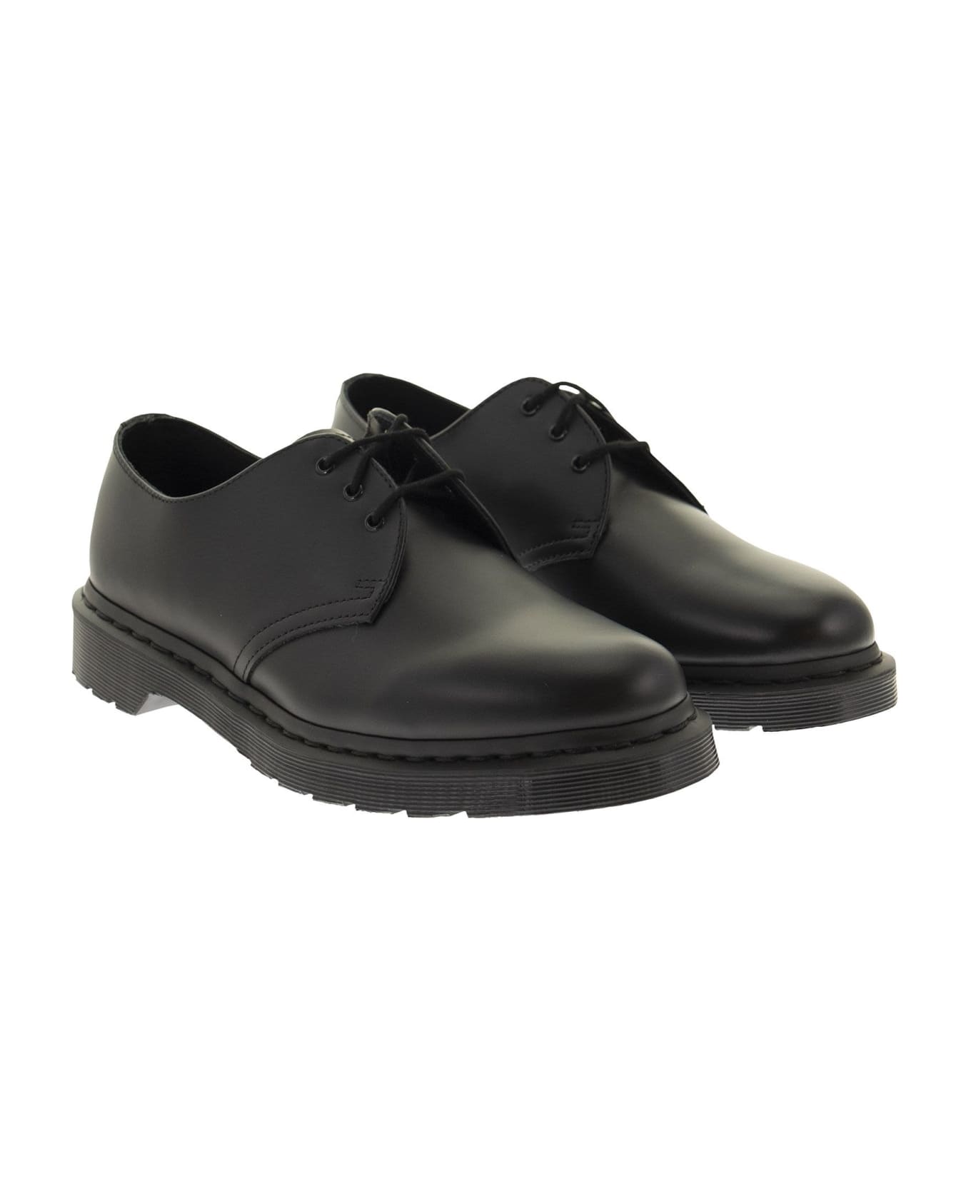 Dr. Martens 1461 Mono - Leather Lace-up - Black ローファー＆デッキシューズ