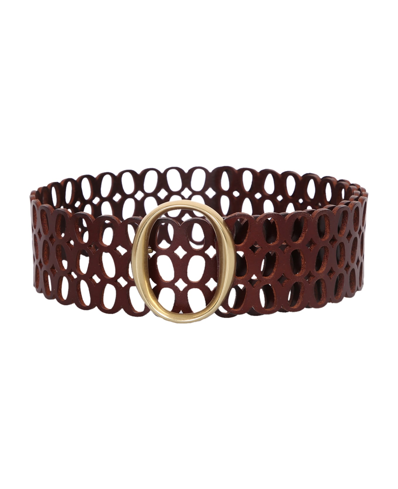 Orciani Buckle Perforated Belt - Brown