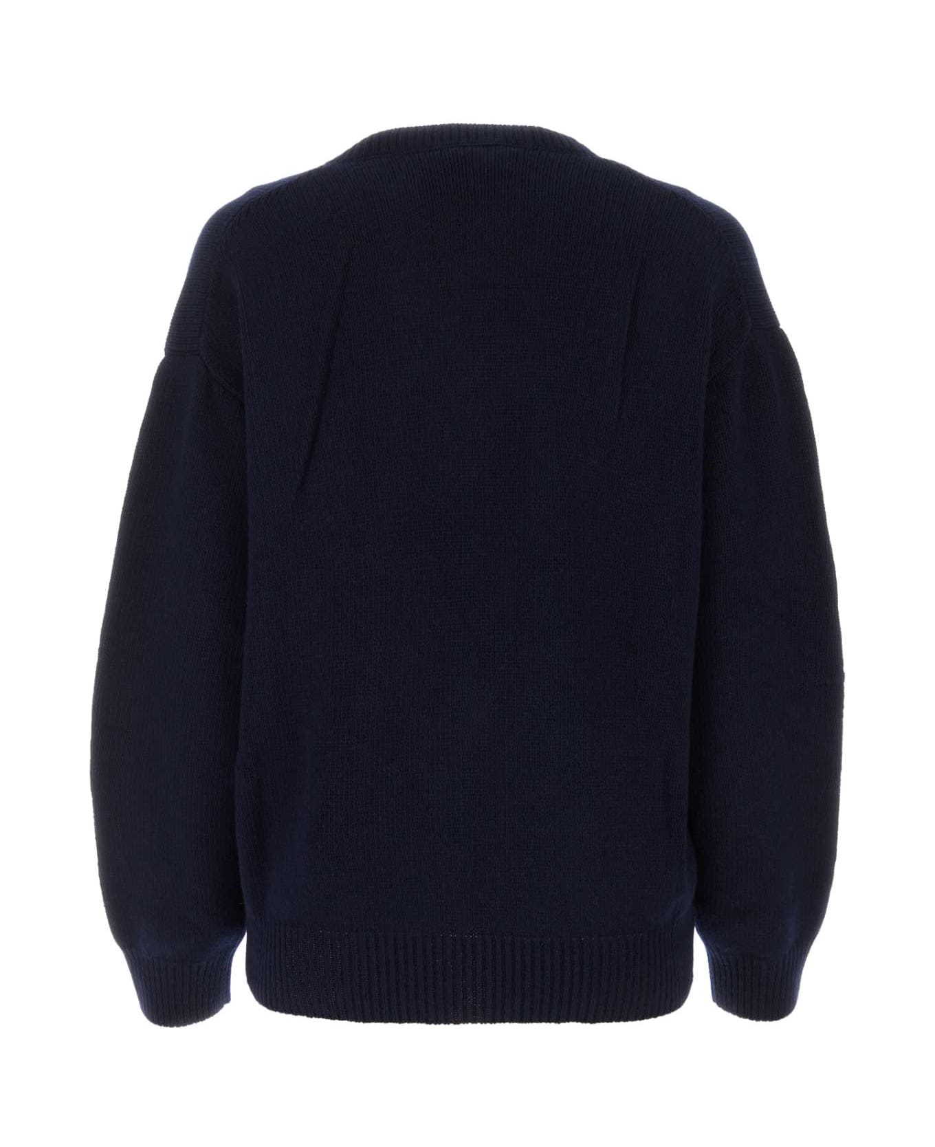 Prada Dark Blue Wool Blend Sweater - NAVY