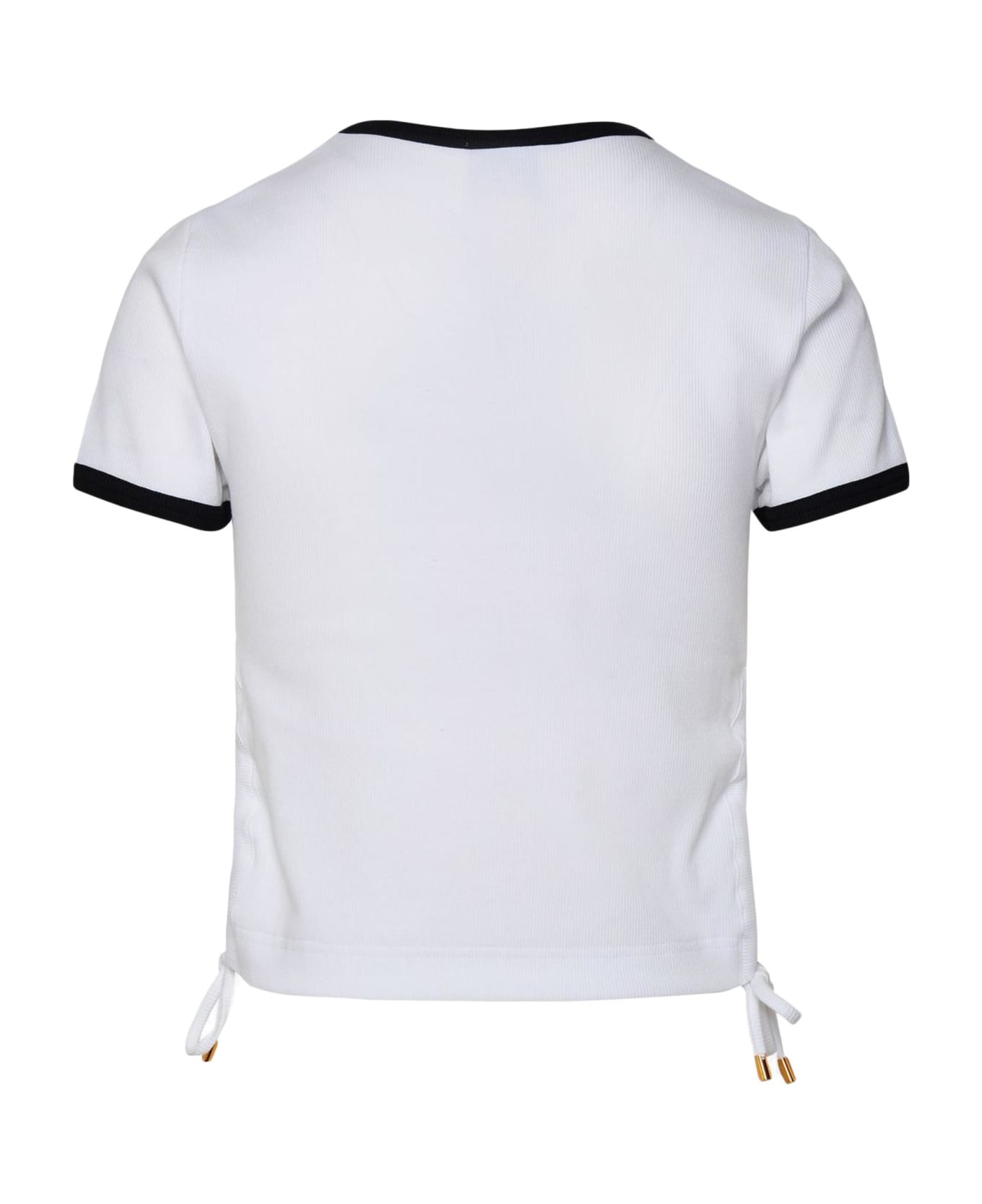 Patou Off-white Stretch-cotton T-shirt - WHITE