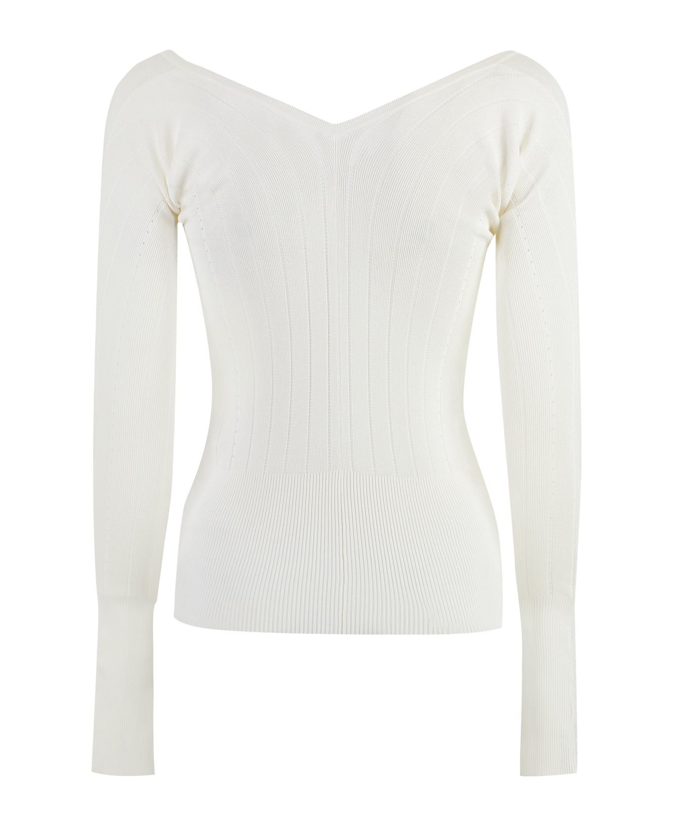 Jacquemus Pralù Knitted Viscosa-blend Top - White Tシャツ
