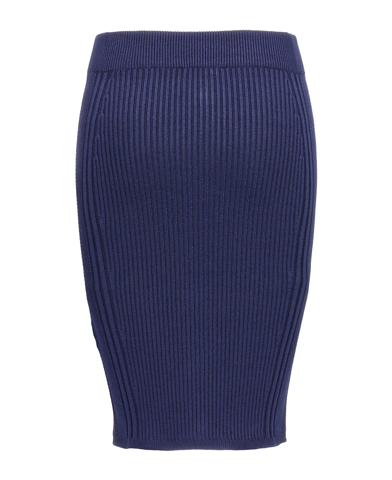 Balmain Knitted Skirt - Blue