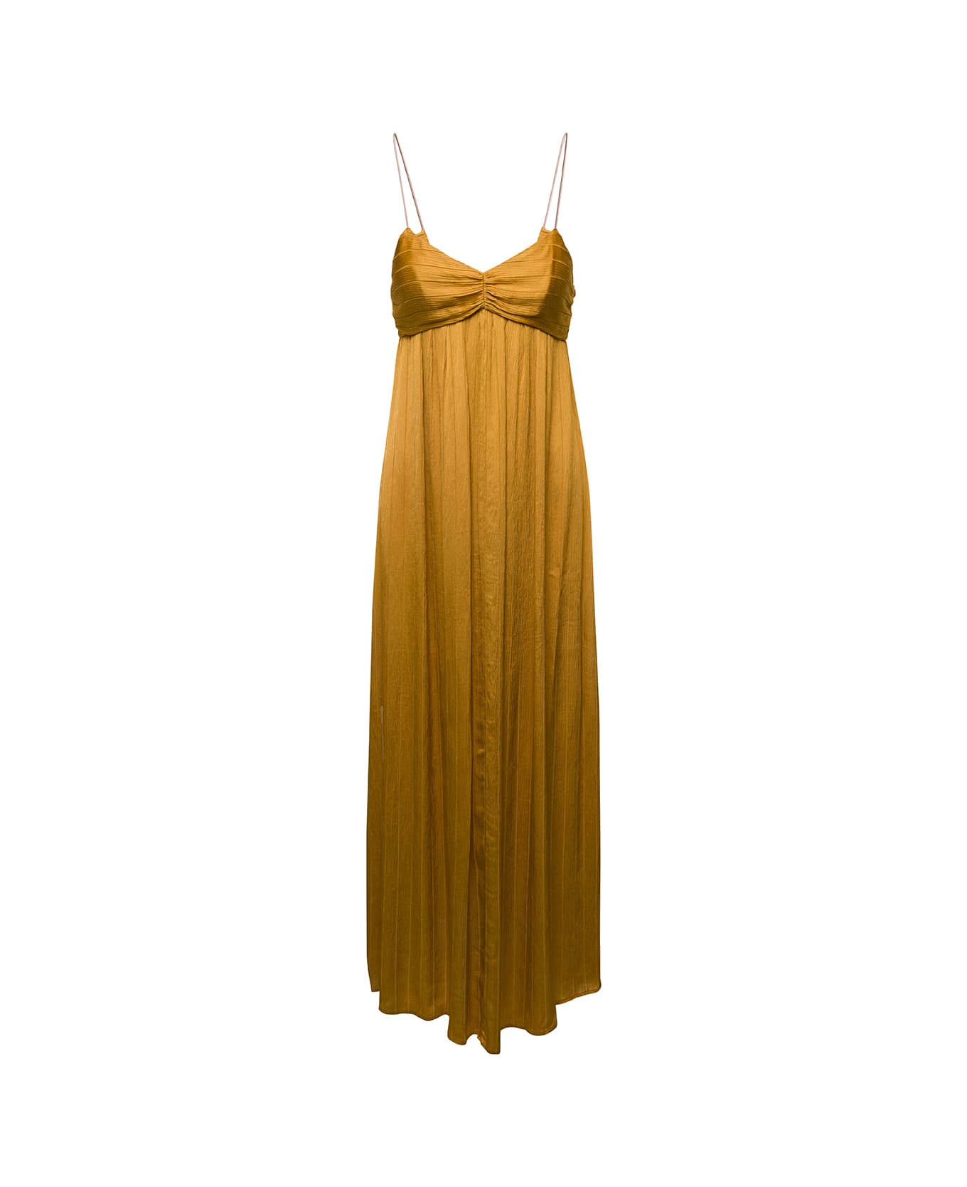 Forte_Forte Silk Viscose Creponne Pinstripe Slip Dress - Ambra ワンピース＆ドレス