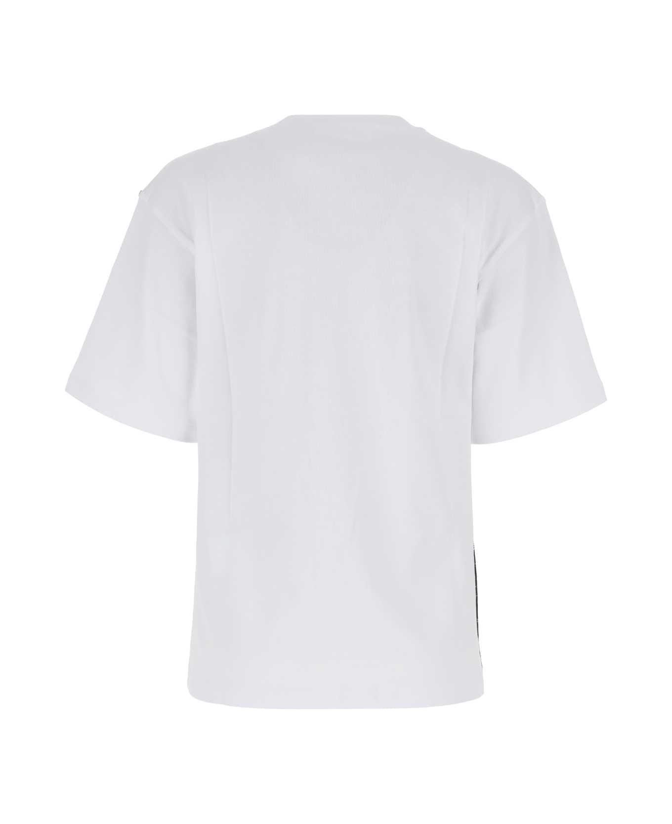 SportMax White Cotton Dalmata Oversize T-shirt - 005