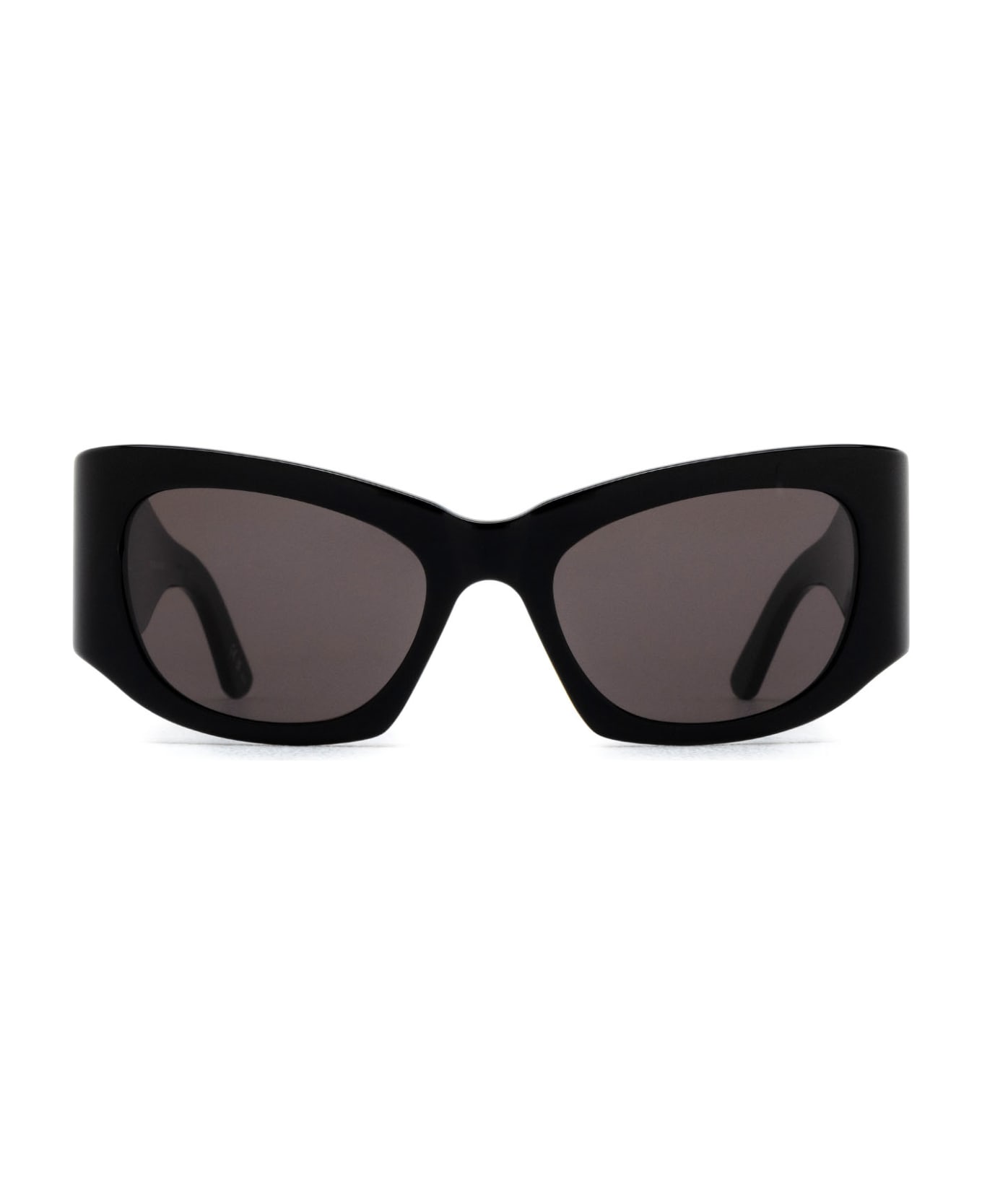 Balenciaga Eyewear Flat Temple Logo Sided Sunglasses - Black