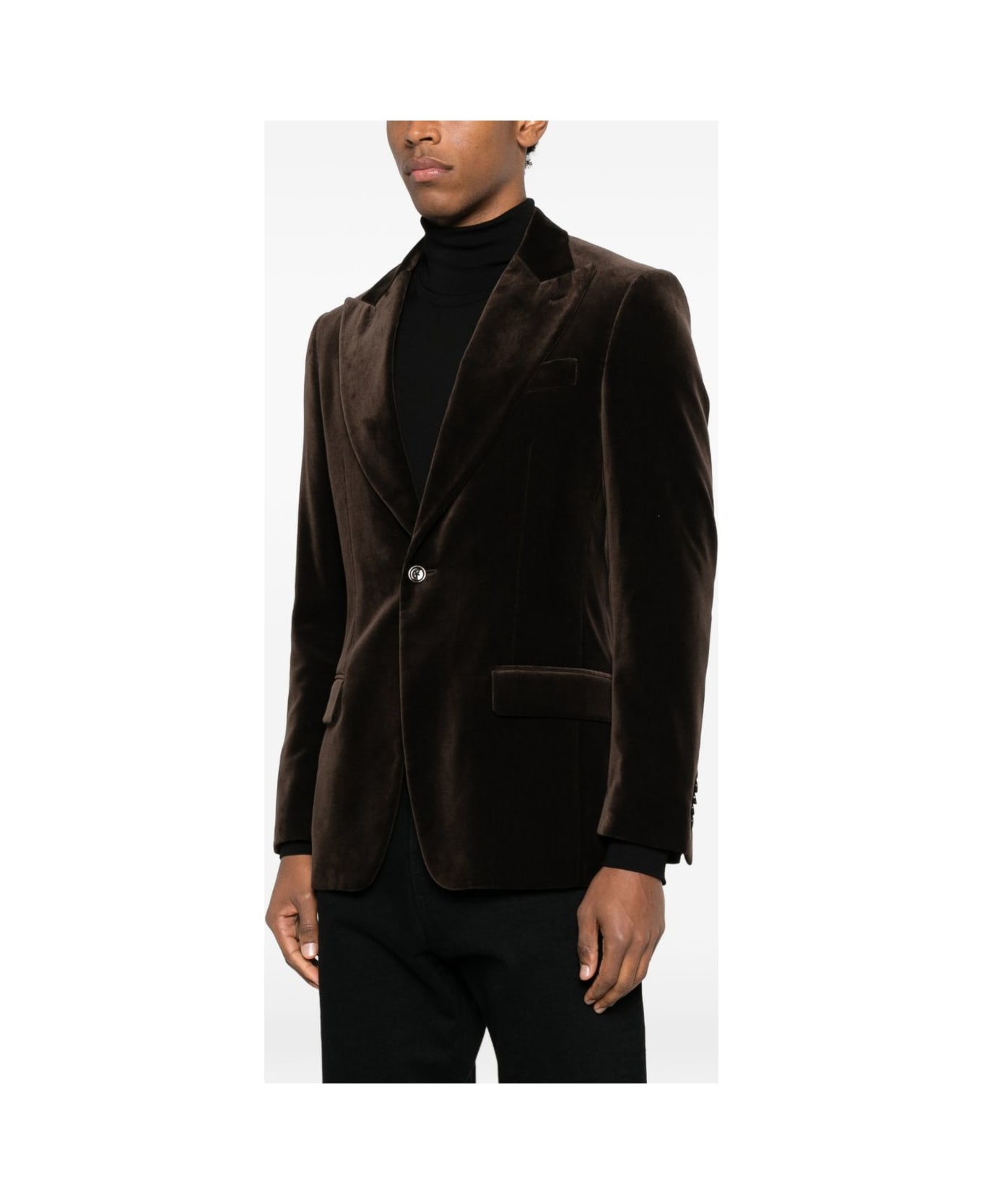 Lardini Buttoned Jacket - Brown