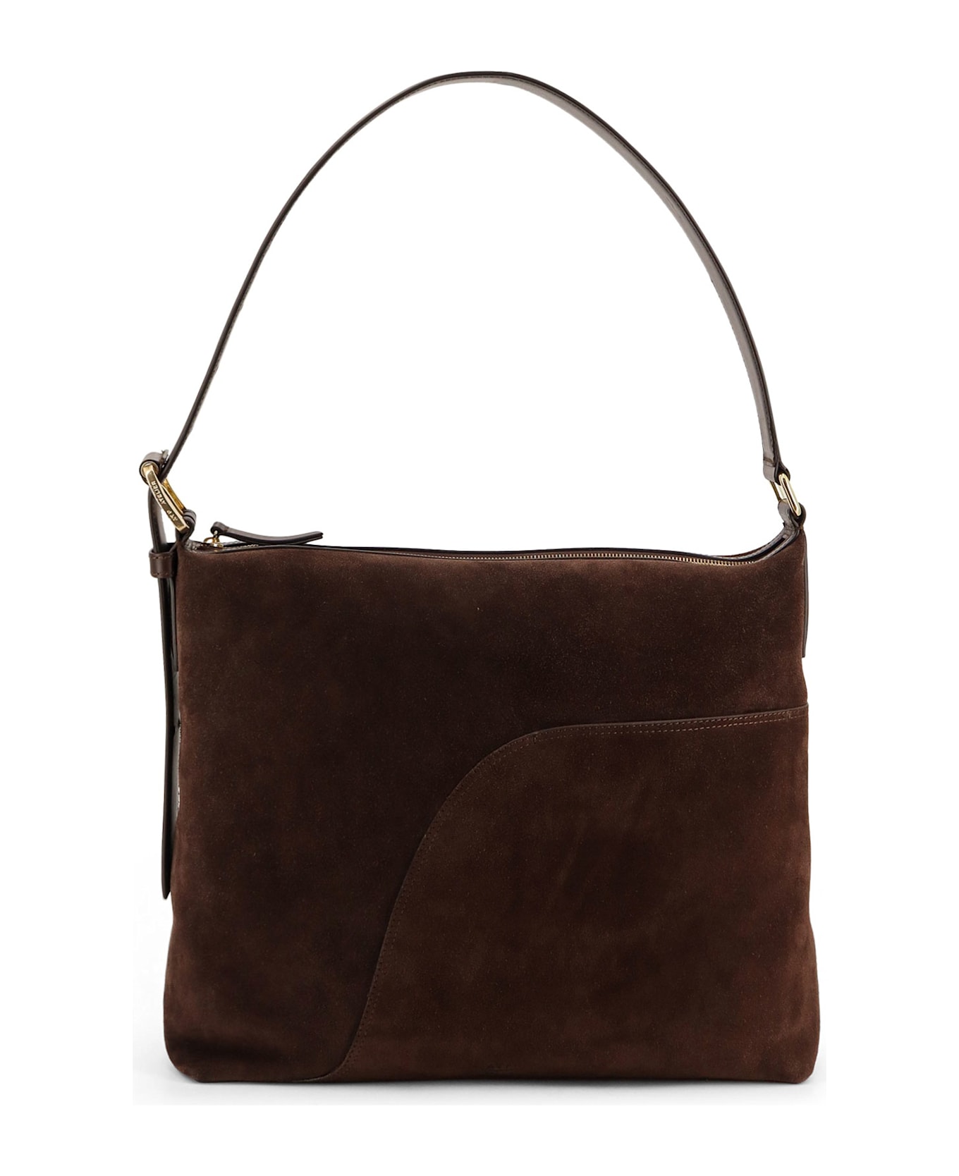 ATP Atelier Bassano Suede Shoulder Bag - WALNUT