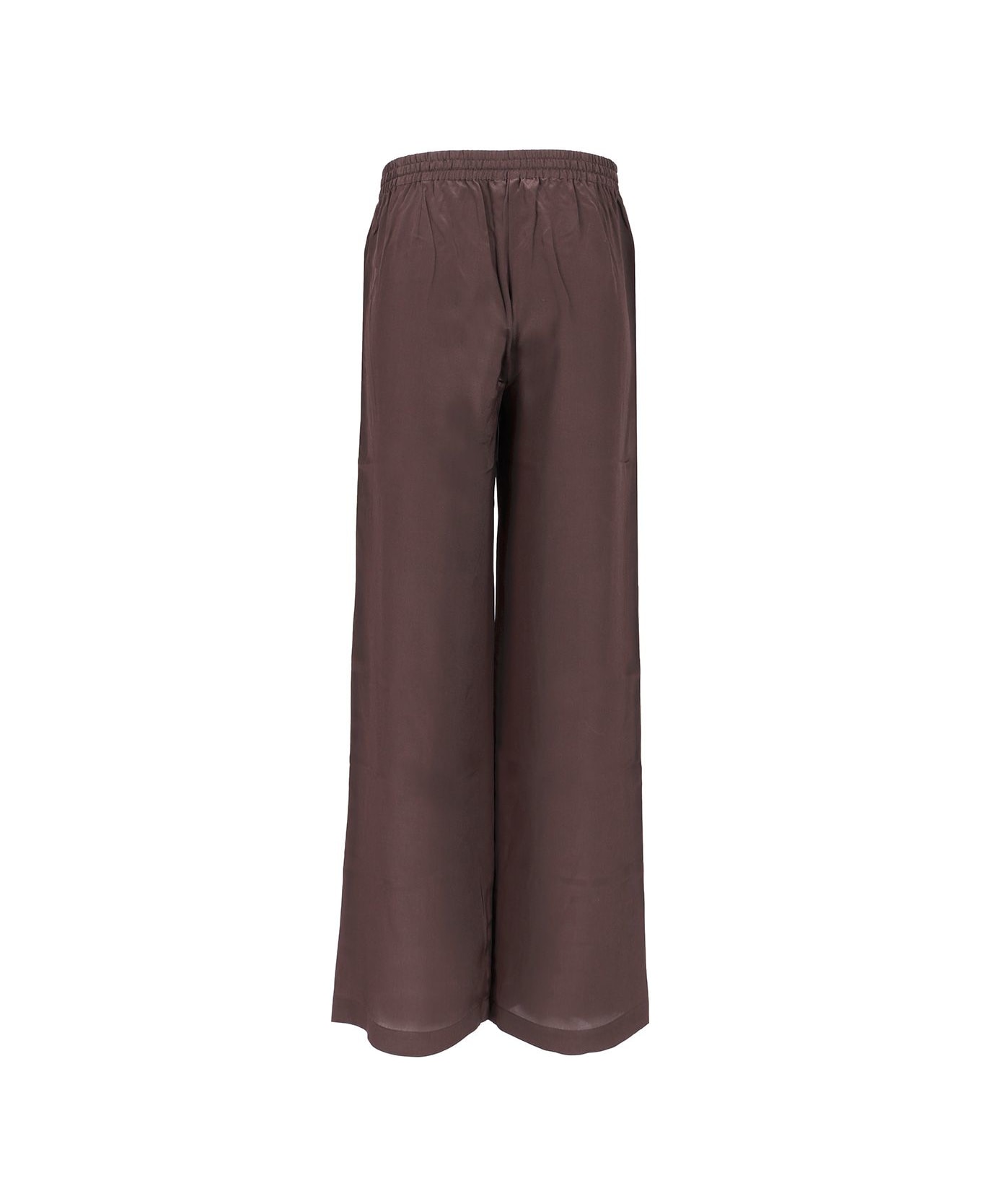 Parosh Silk Pants - Brown