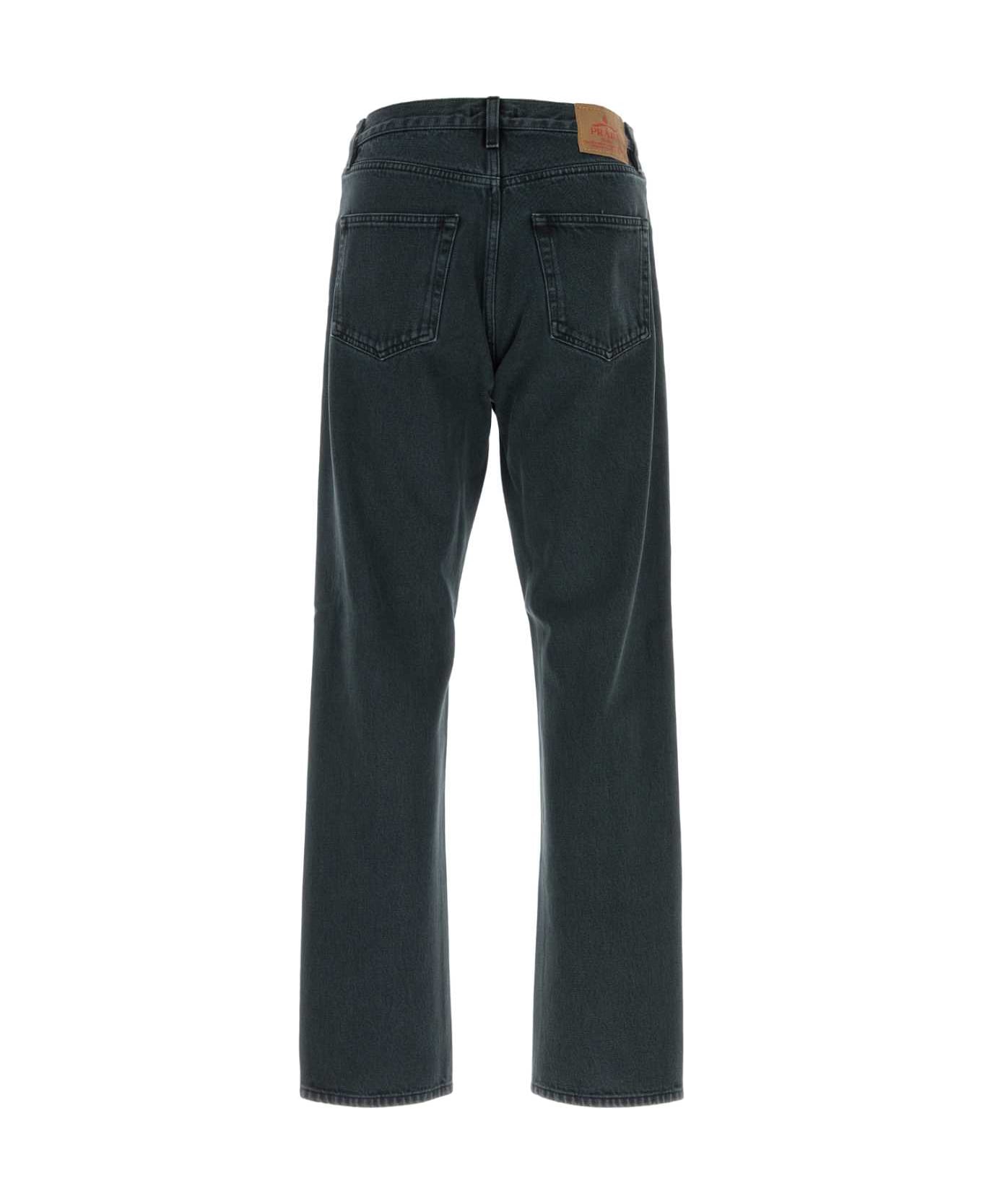 Prada Dark Blue Denim Jeans - OBSIDIAN