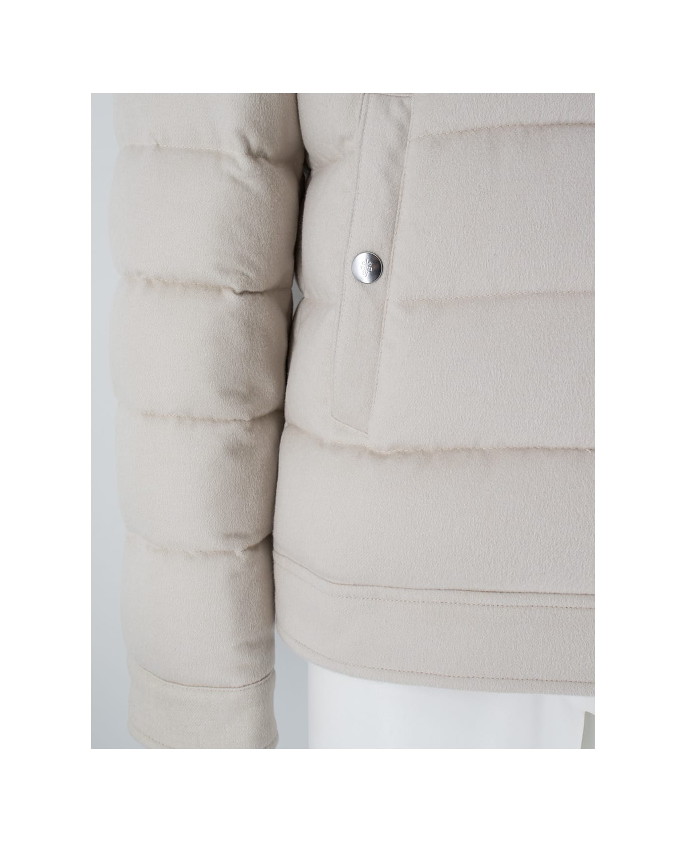 Eleventy Down Jacket - SAND AND IVORY