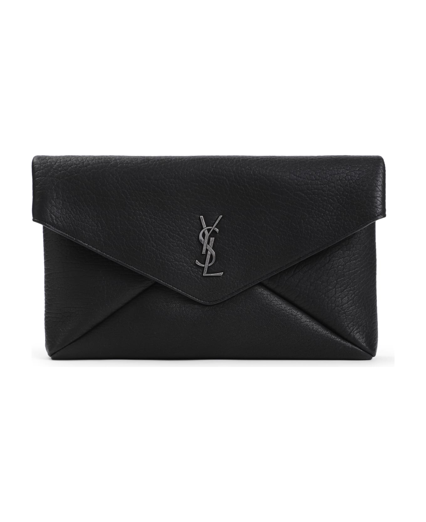 Saint Laurent Envelope Clutch - Black