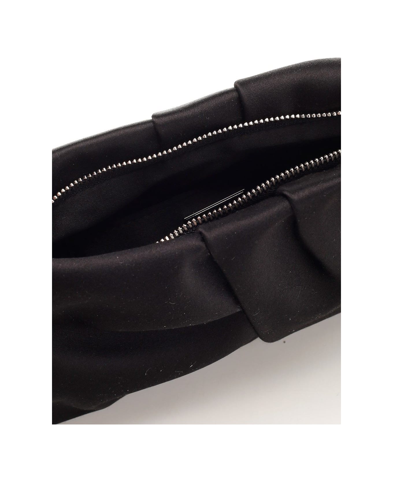 Jimmy Choo Black Satin Clutch - Black