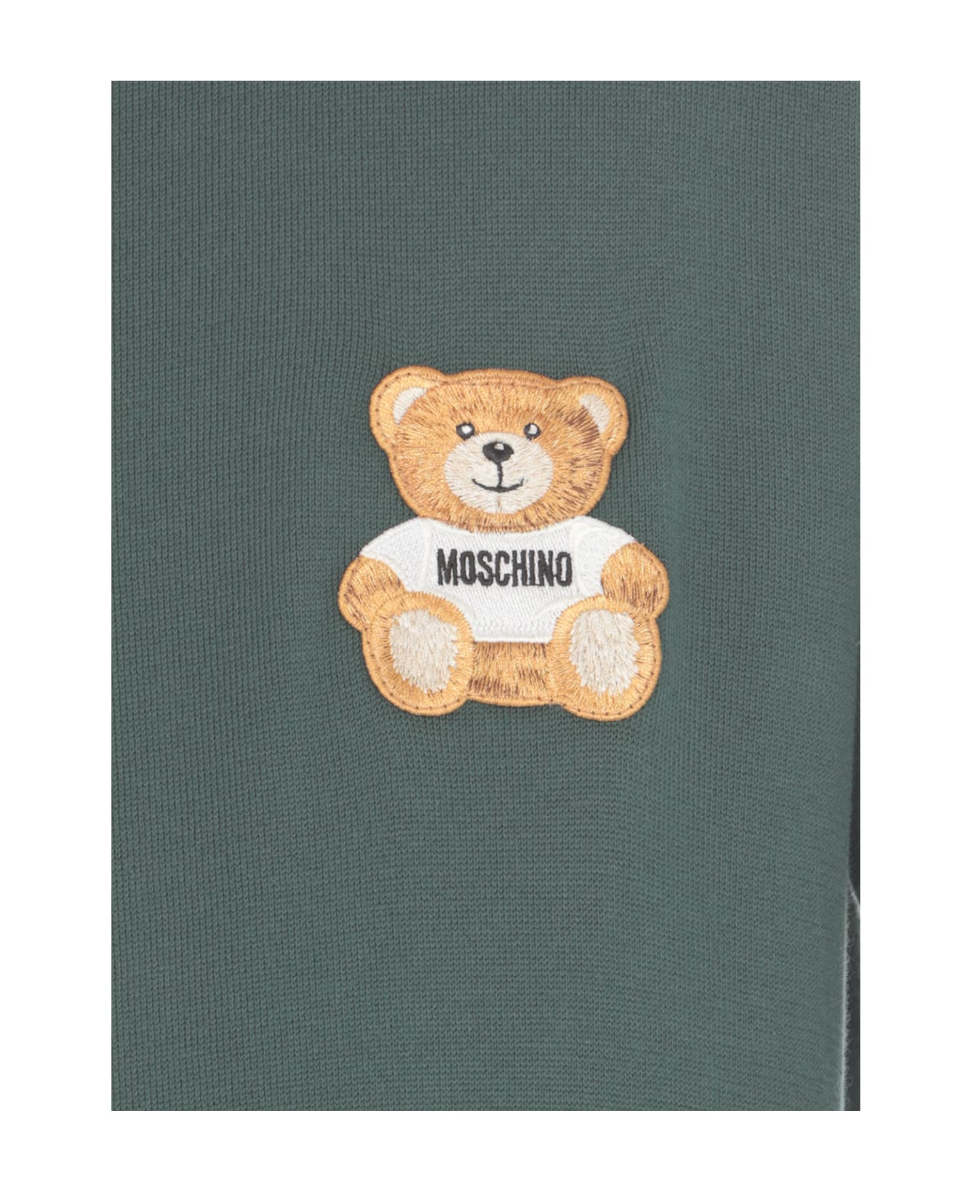 Moschino Embroidery Bear Sweater - Green