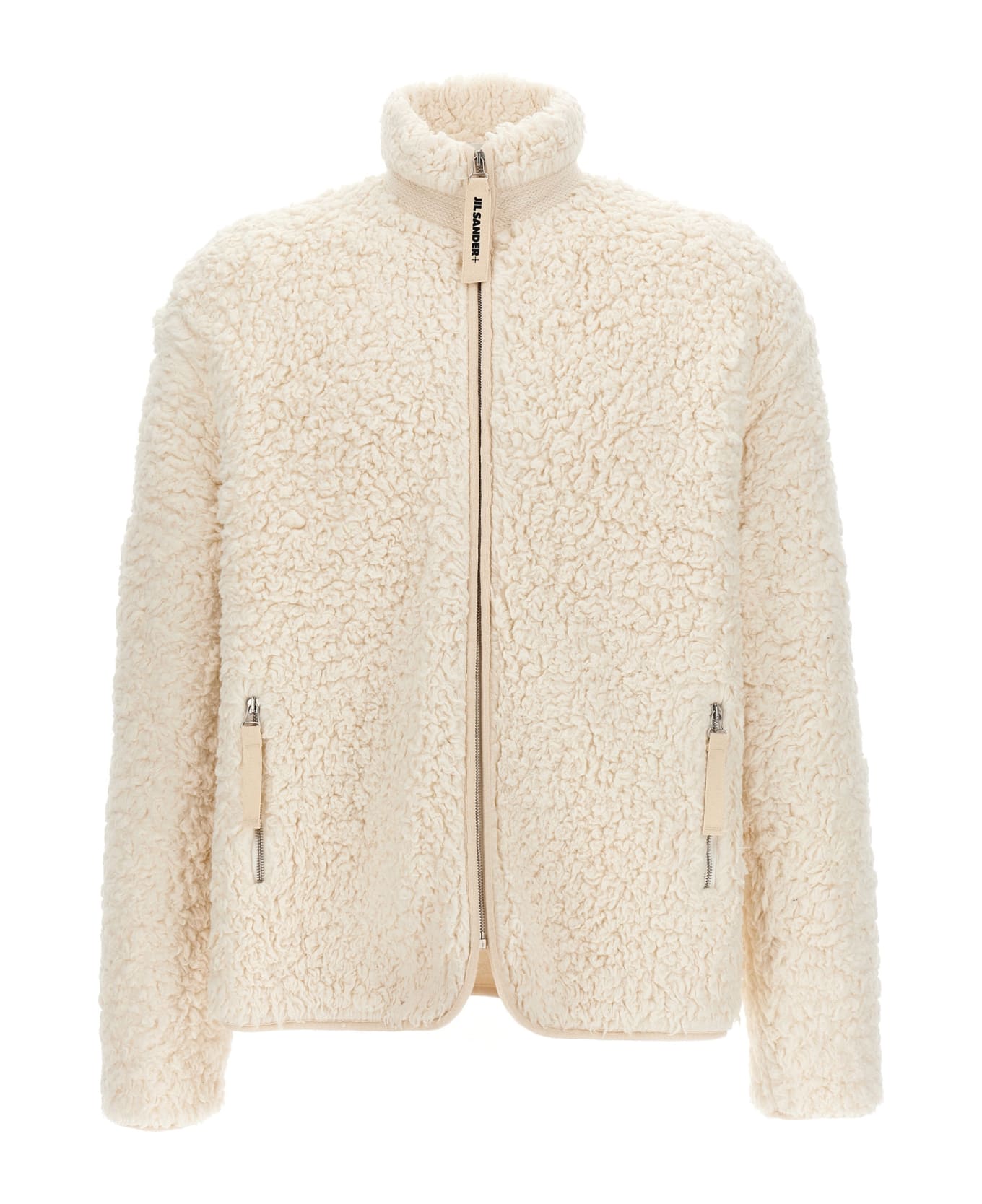 Jil Sander Faux Fur Jacket - White