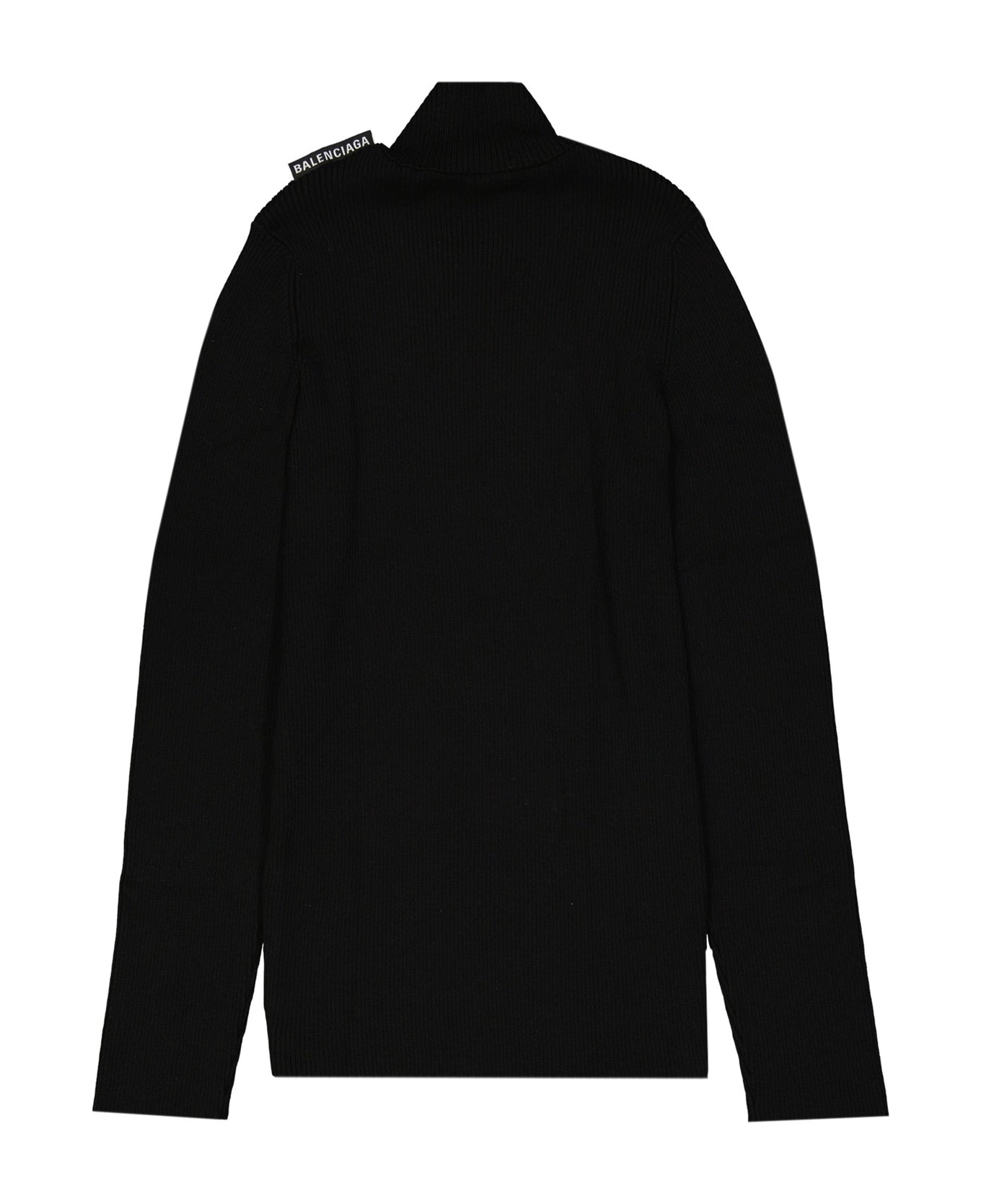 Balenciaga Silk Sweater - Black