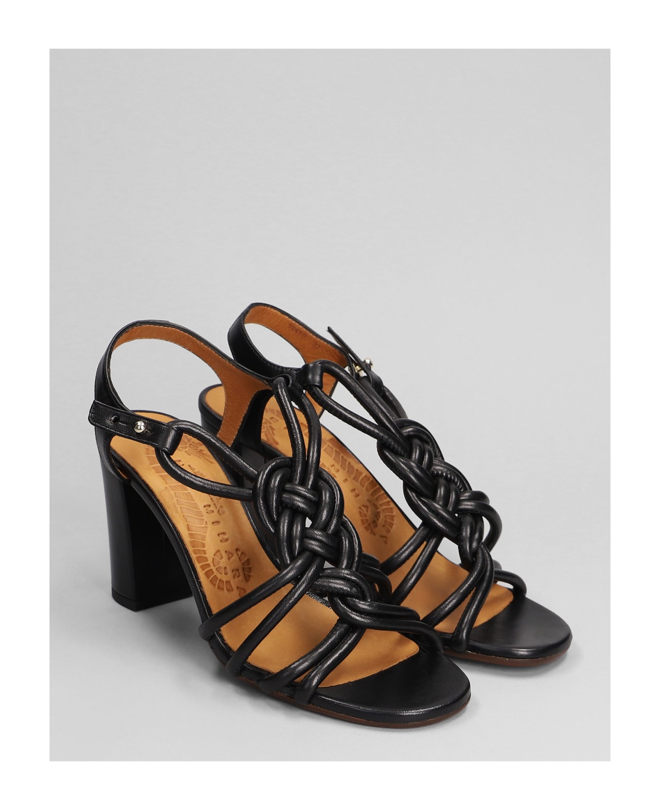 Chie Mihara Bane Sandals In Black Leather - black