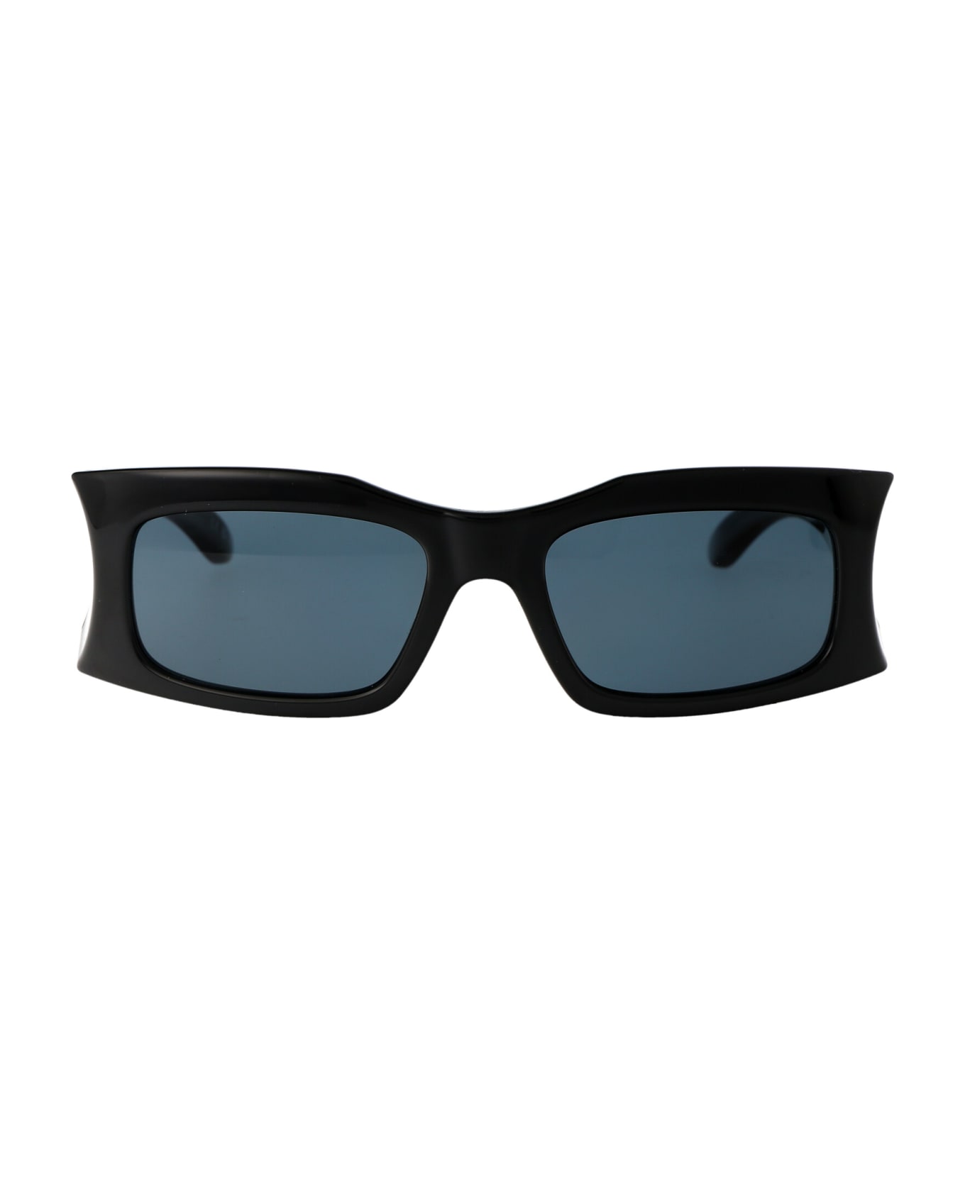 Balenciaga Eyewear Bb0291s Sunglasses - 002 BLACK BLACK BLUE サングラス