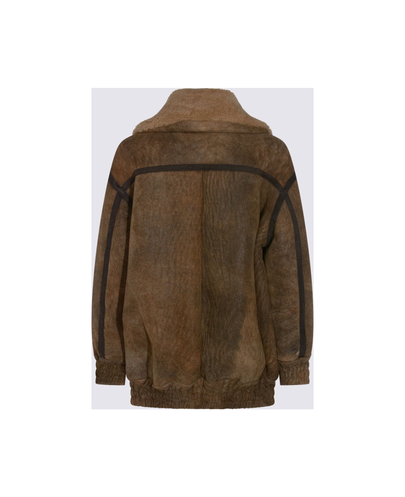 Salvatore Santoro Camel Leather Jacket - Brown