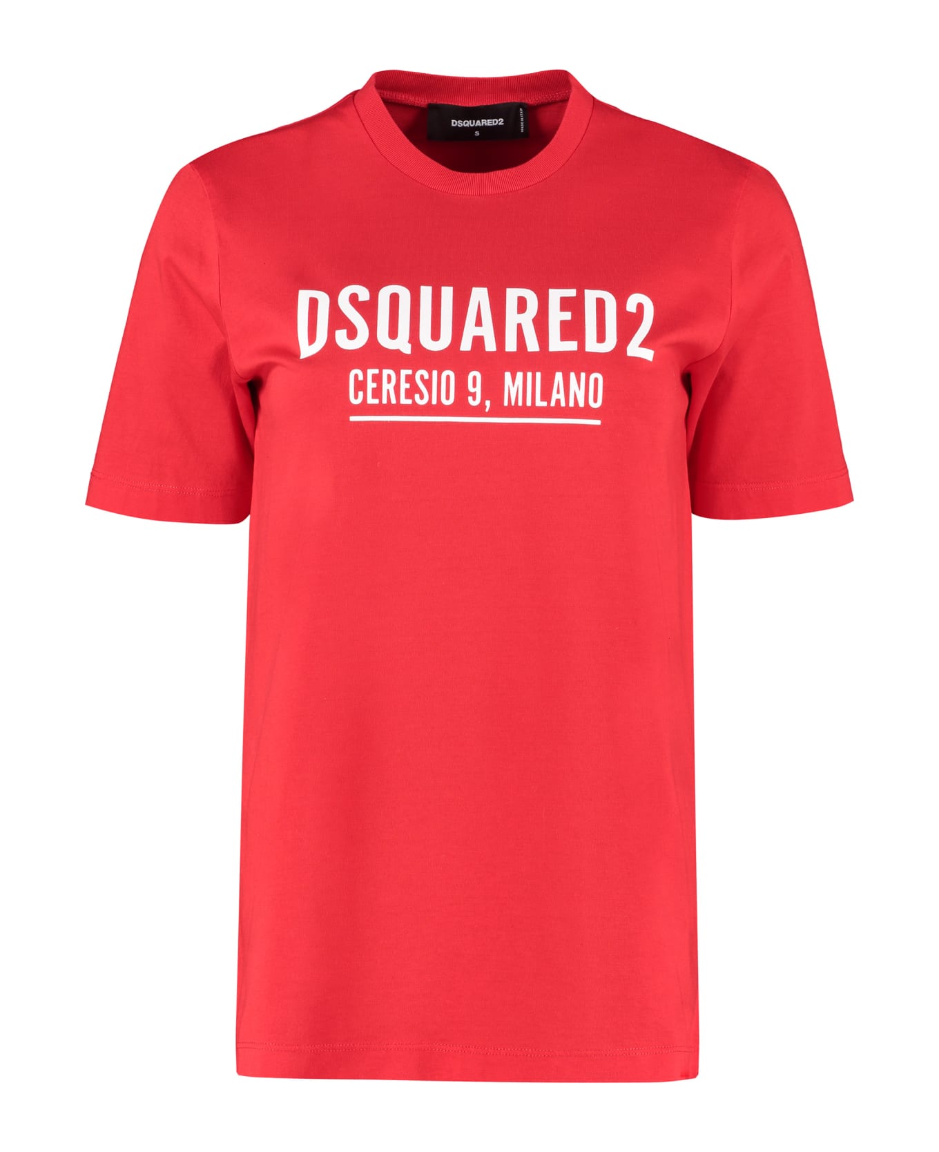 Dsquared2 Cotton Crew-neck T-shirt - red