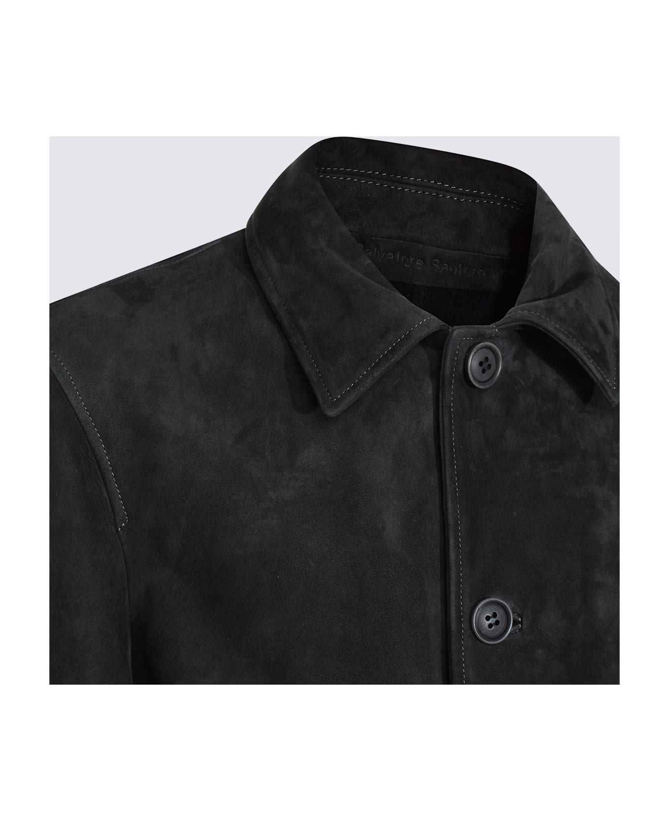 Salvatore Santoro Grey Leather Jacket