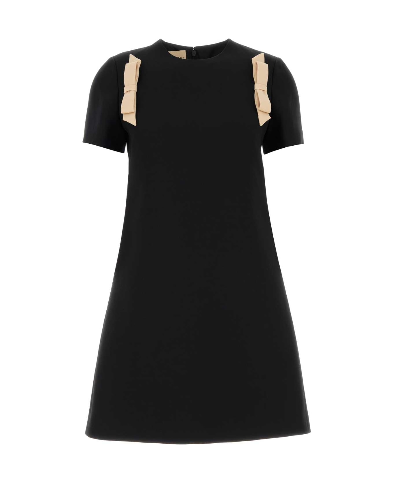 Valentino Garavani Black Wool Dress - NEROBETULLA