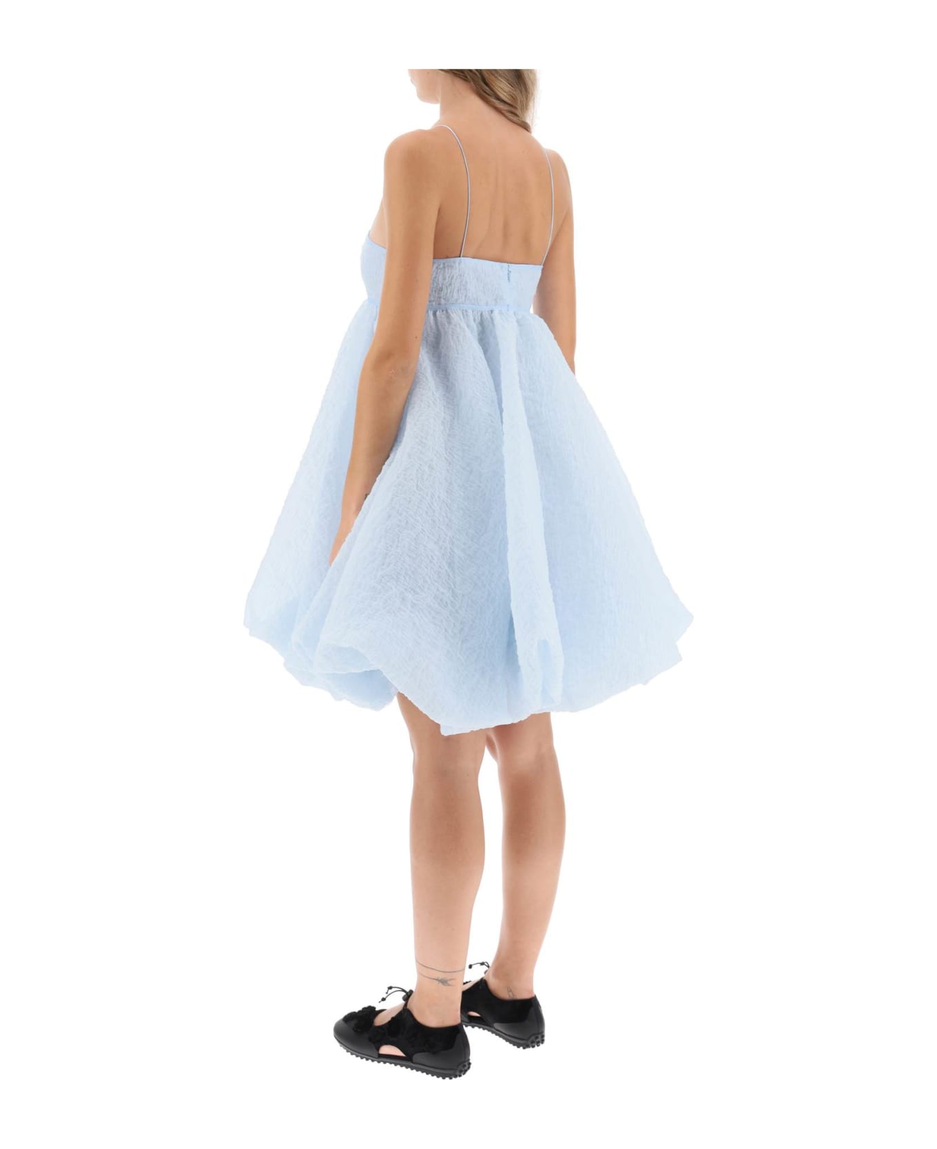 Cecilie Bahnsen Sunni Empire Waist Mini Dress - LIGHT BLUE (Light blue)