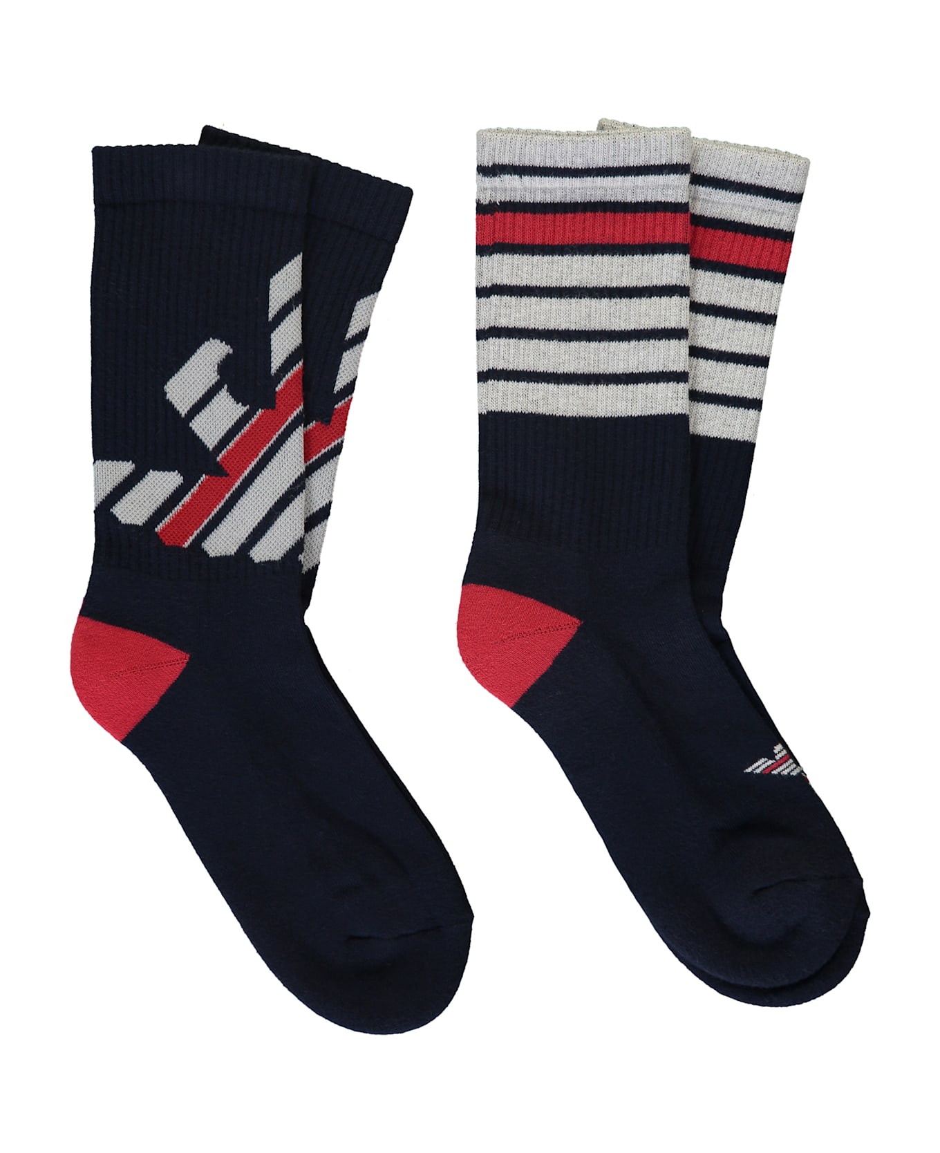 Emporio Armani Set Of Two Socks - blue