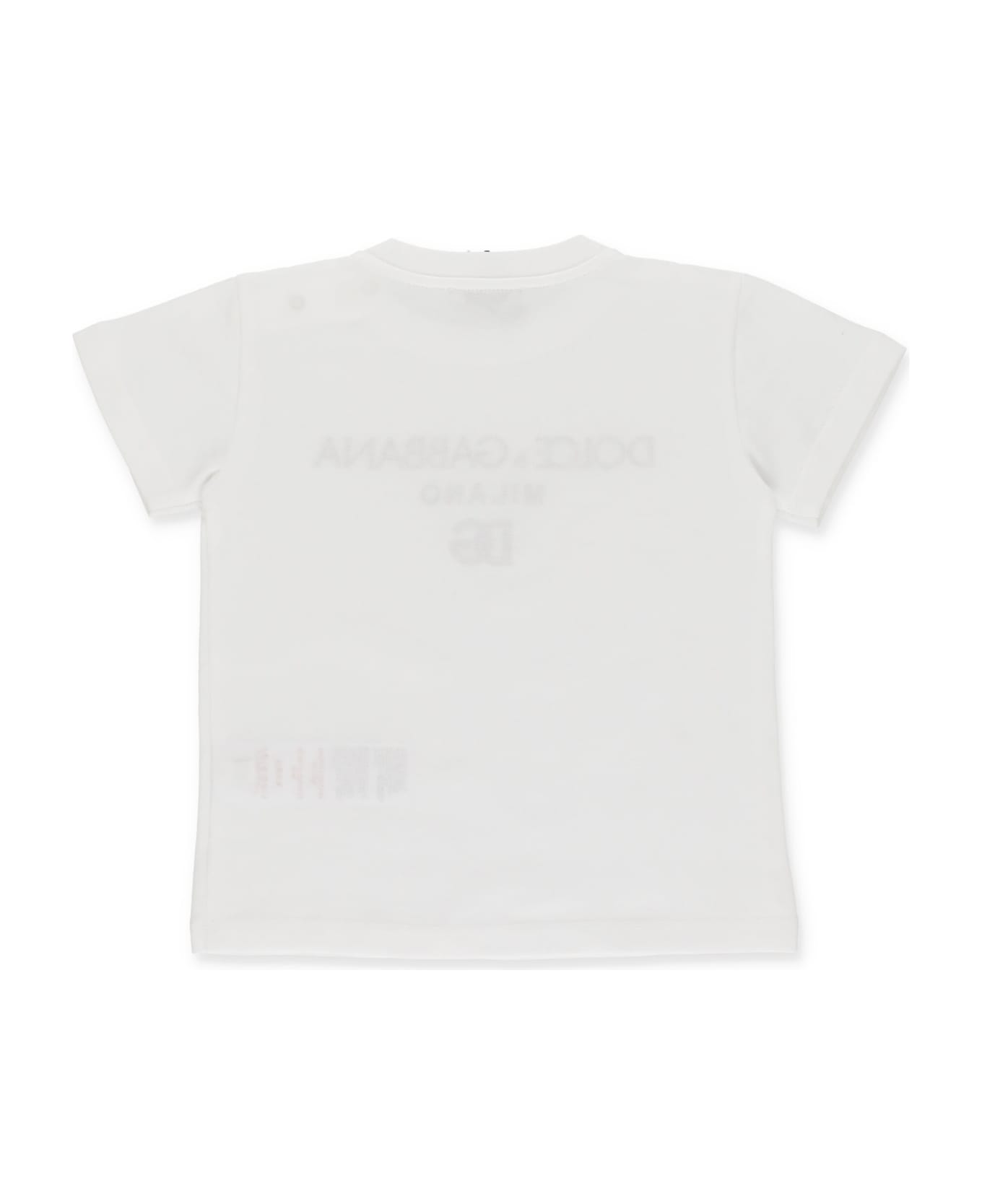 Dolce & Gabbana T-shirt In Cotone - BIANCO OTTICO