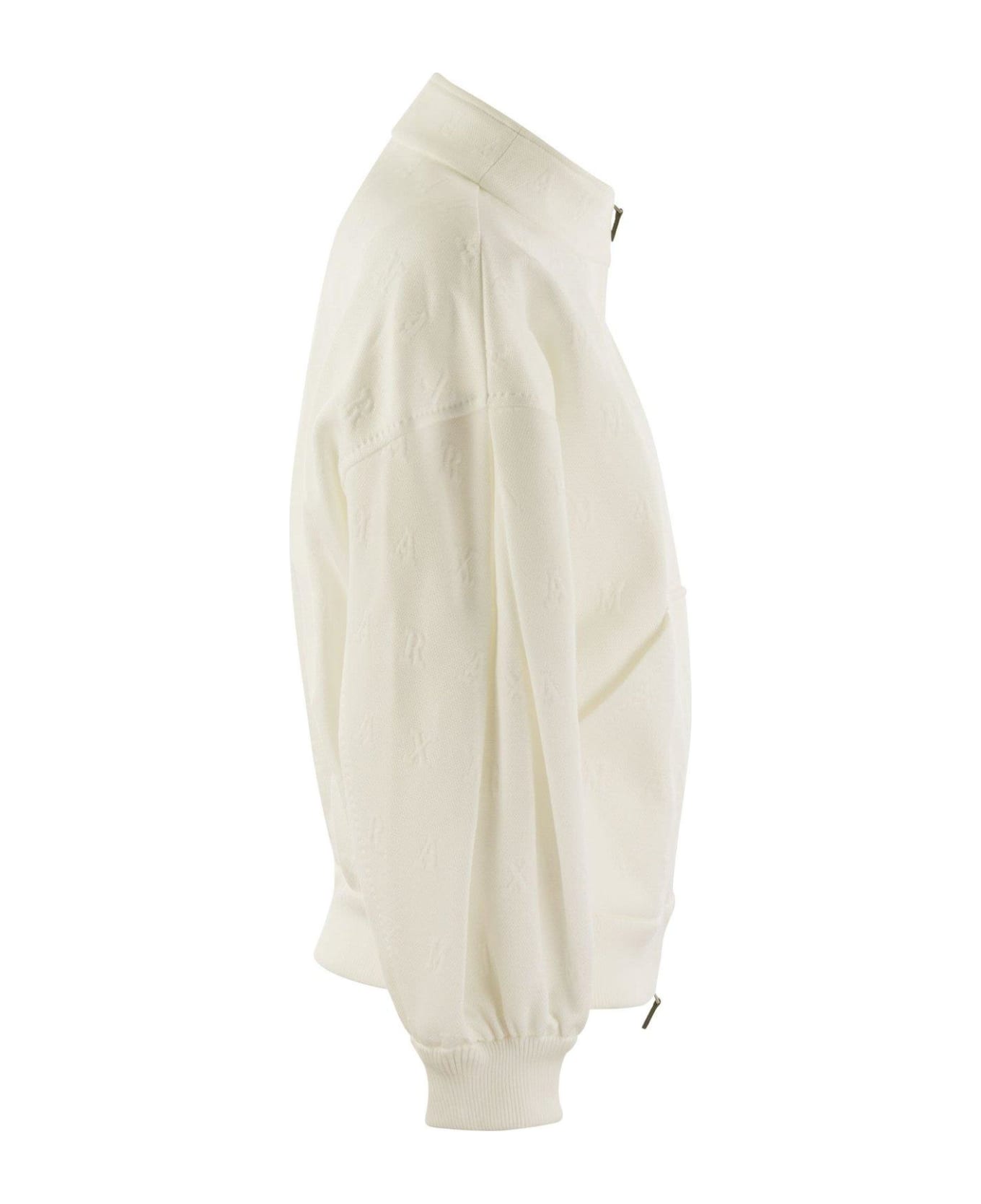 Max Mara Zip-up Long-sleeved Sweatshirt - Beige ジャケット