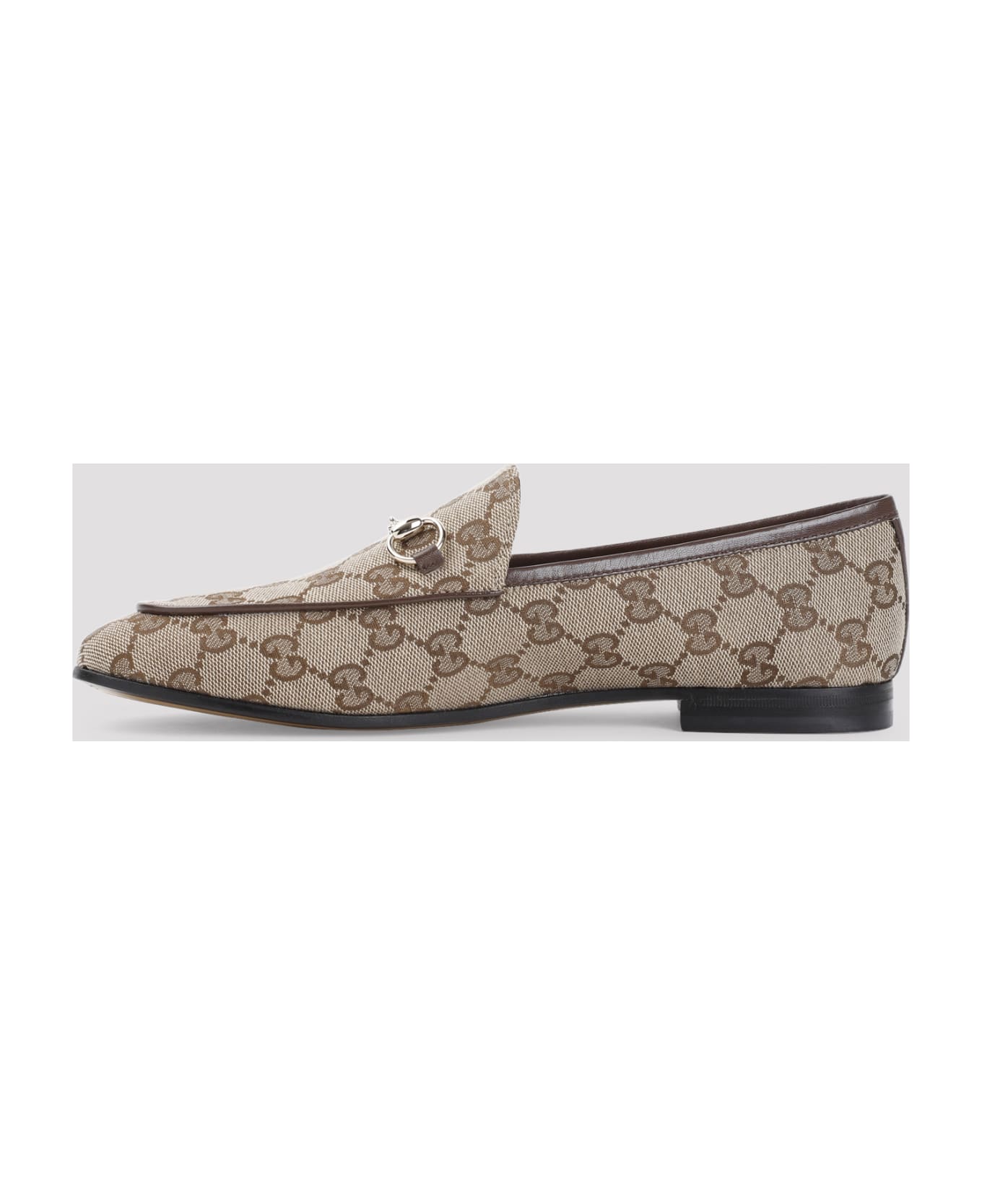 Gucci New Jordaan Loafer - Beige Ebony N.acero