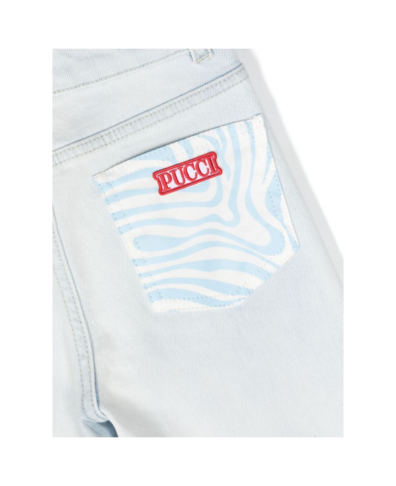 Pucci Jeans Con Applicazione - Light blue ボトムス