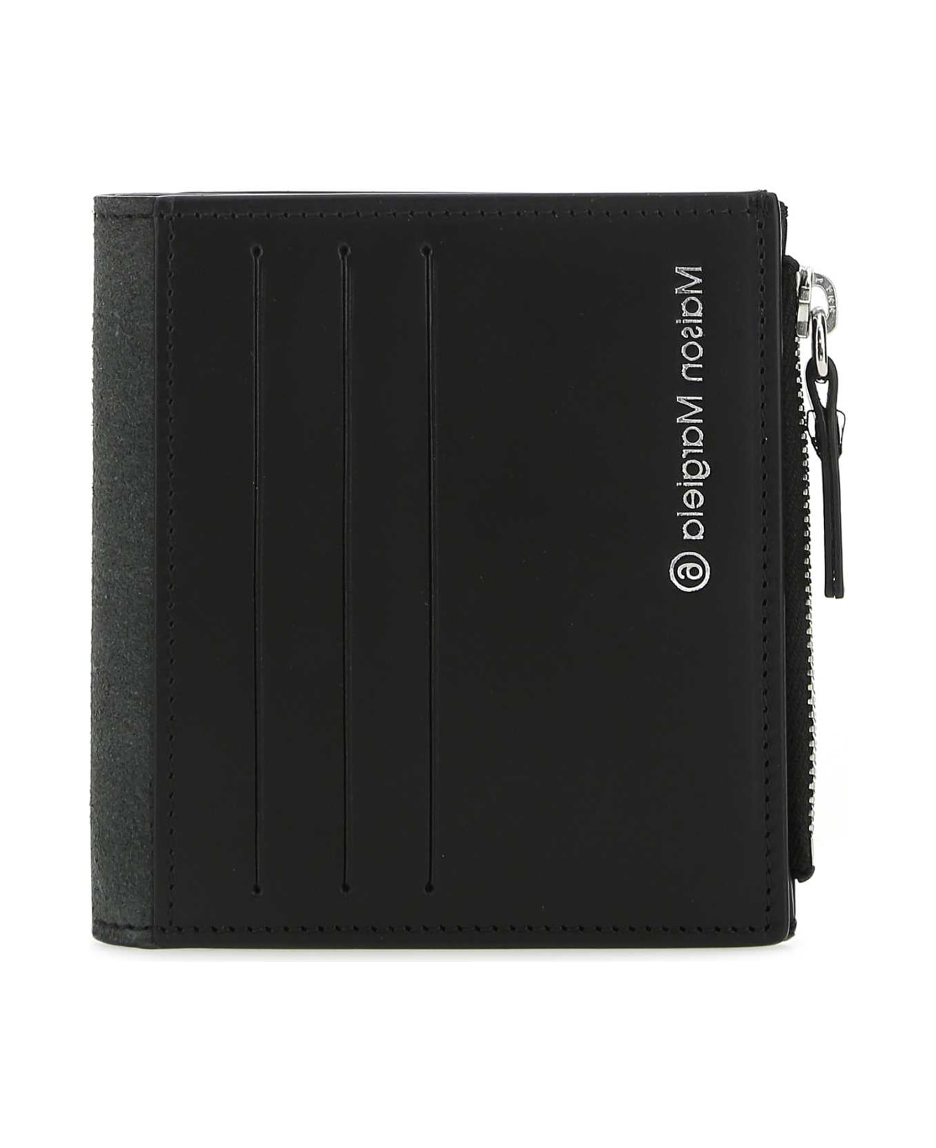 MM6 Maison Margiela Black Leather Wallet - T8013