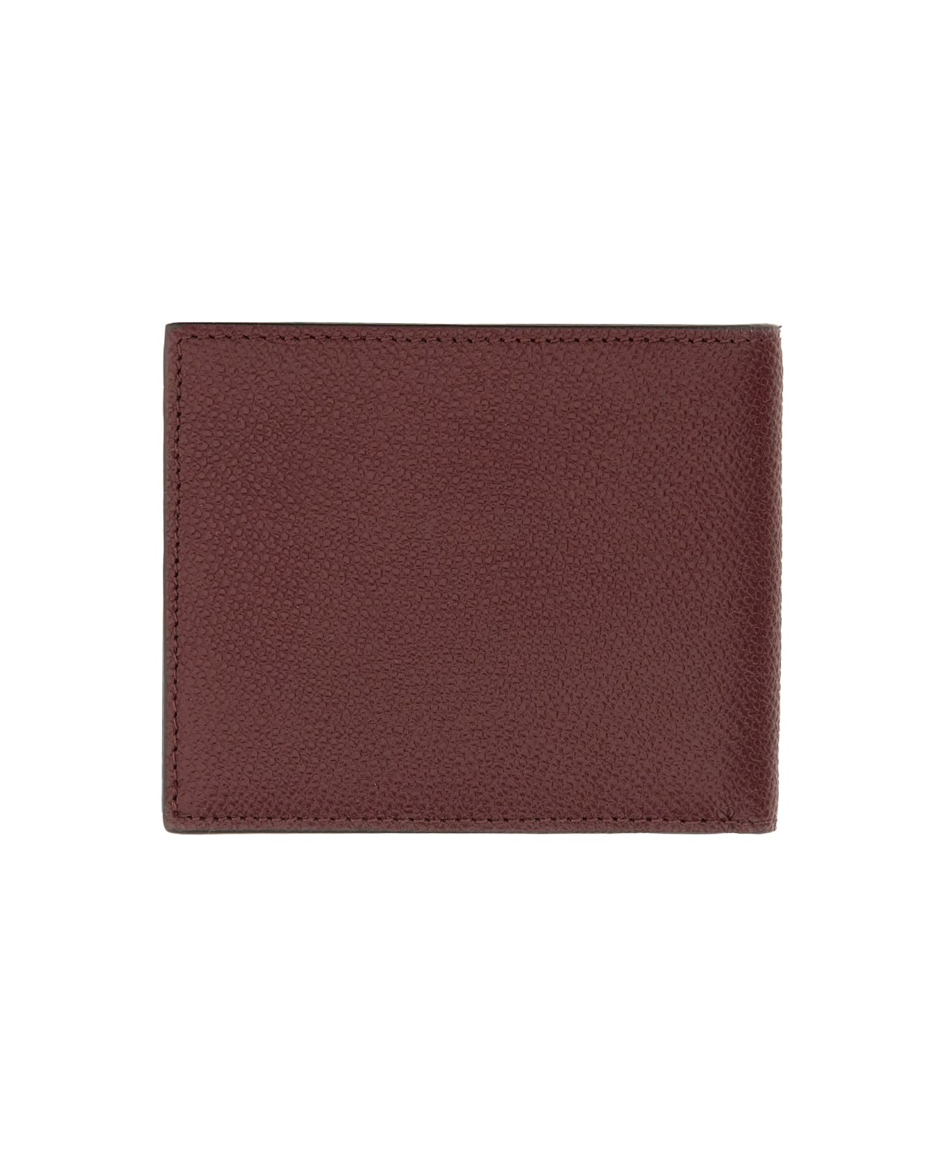 Valentino Garavani "vlogo Signature" Wallet - BORDEAUX
