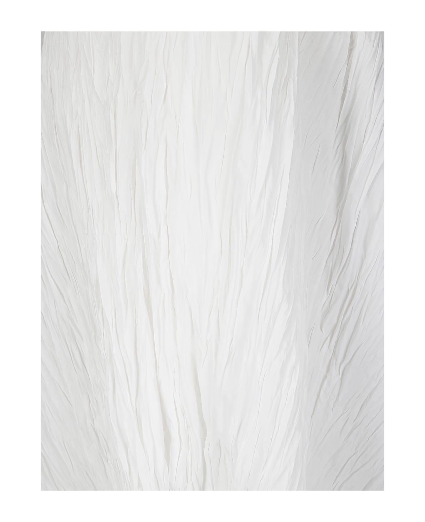 Stefano Mortari Pleat Effect Skirt - WHITE