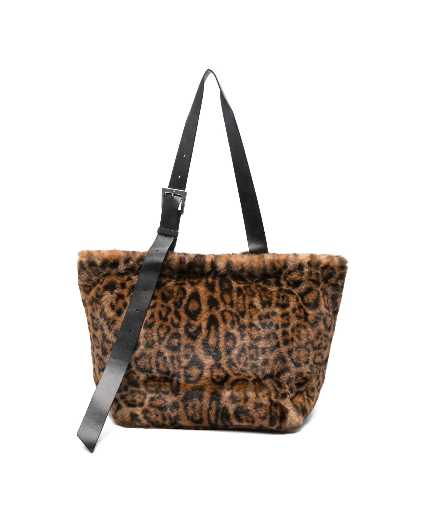 Apparis Esti Leopard Tote Bag - Brown