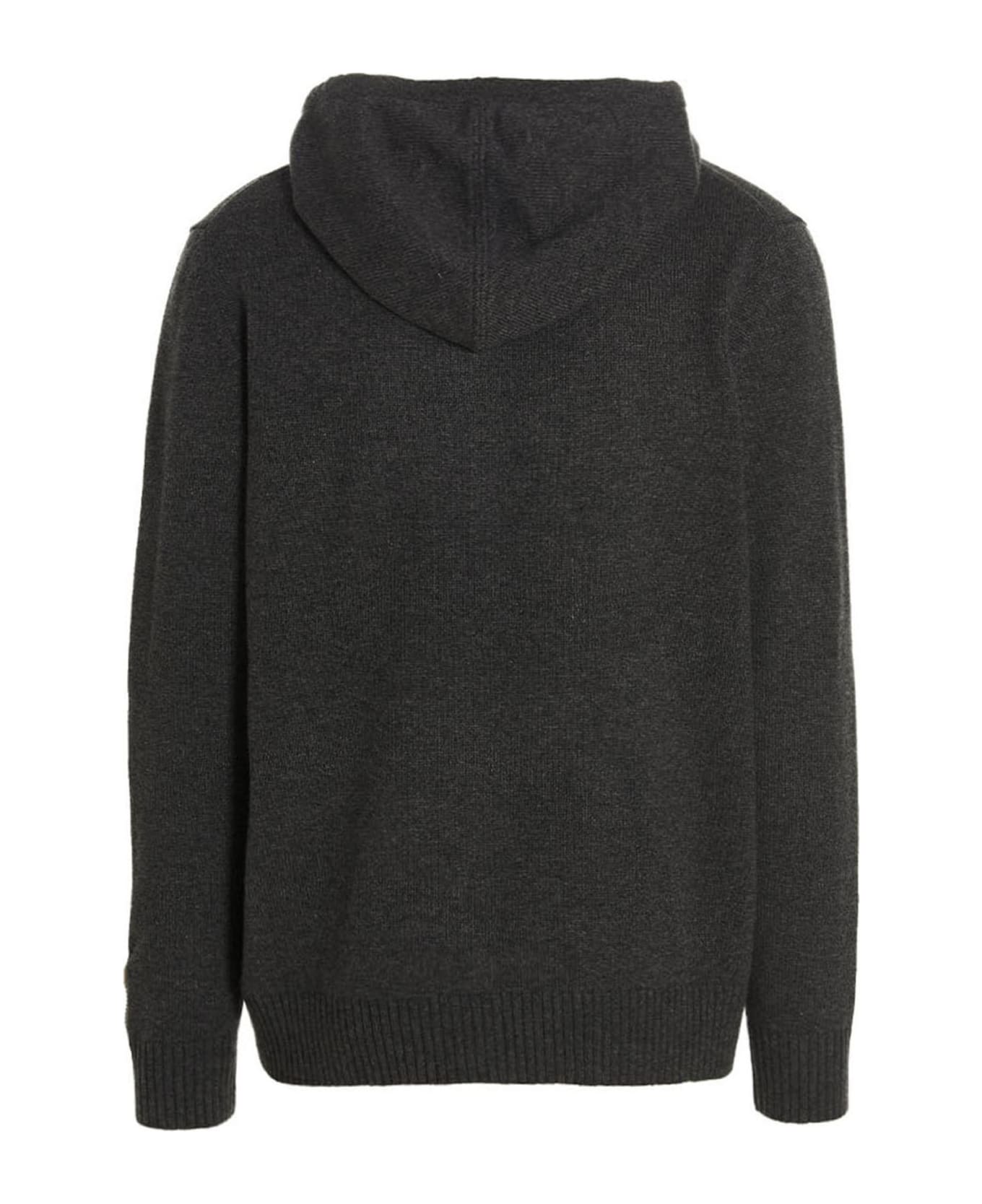 Golden Goose Cashmere Blend Hooded Sweater - Gray