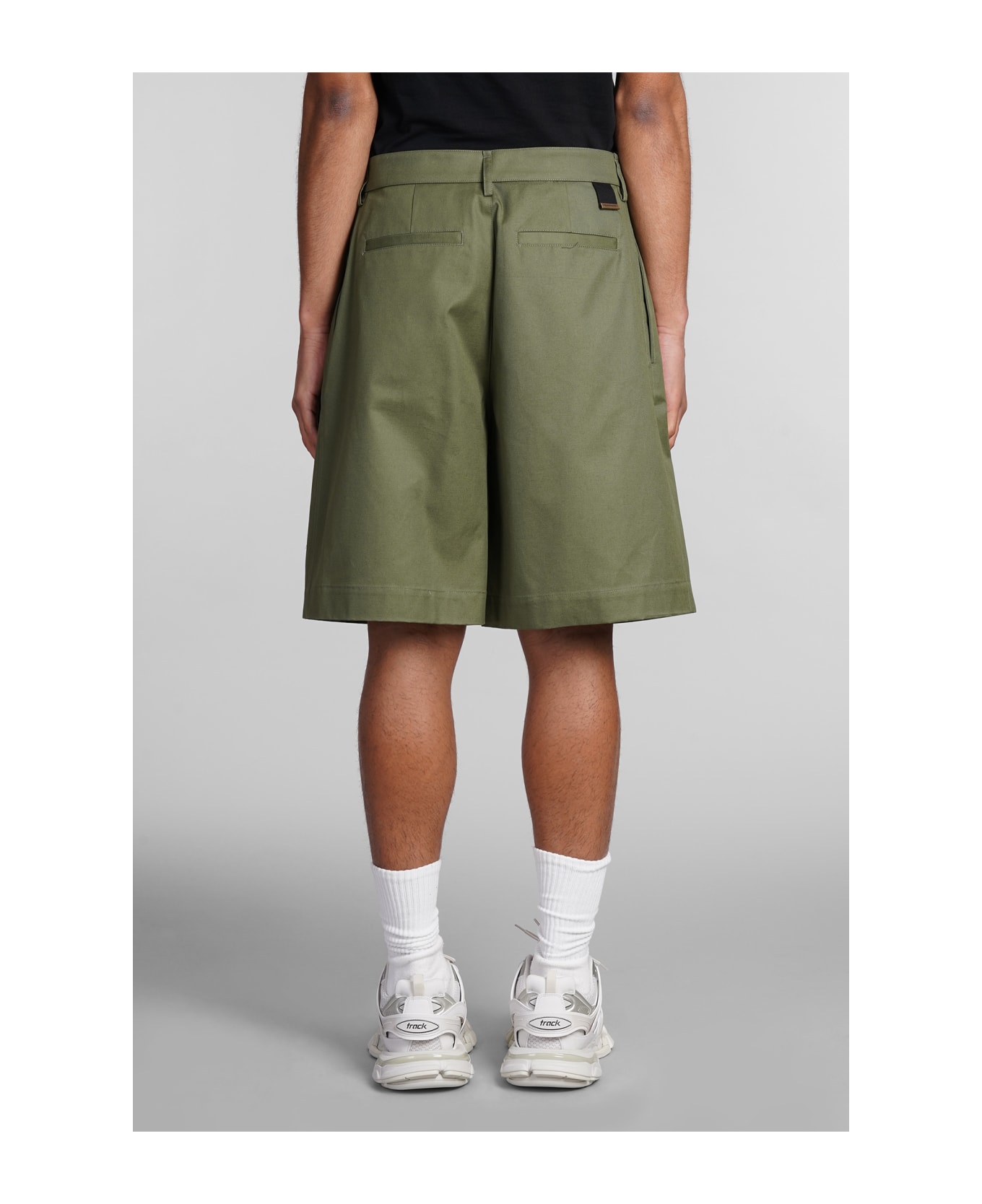 DARKPARK Saint Shorts In Green Cotton - green