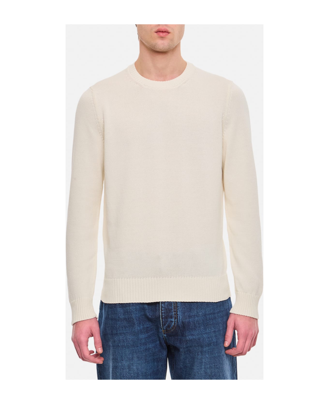 Drumohr Crewneck Sweater - White